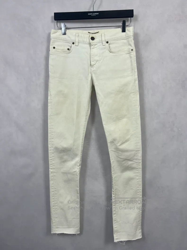 Saint Laurent Paris Saint Laurent Paris White Denim Pants Size US 28 / EU 44 - 1 Thumbnail