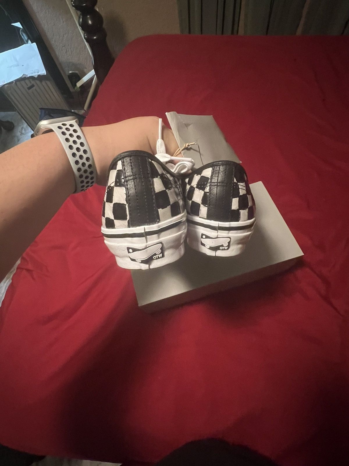 Vans OTW Leather Checkerboard Authentic 44 Vibram Size US 12 / EU 45 - 5 Thumbnail