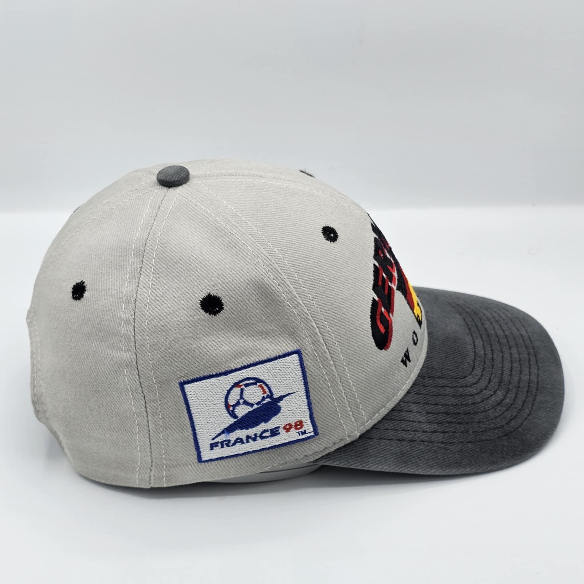 Vintage Germany Soccer Vintage 90s World Cup 98 Snapback Hat Size ONE SIZE - 2 Thumbnail