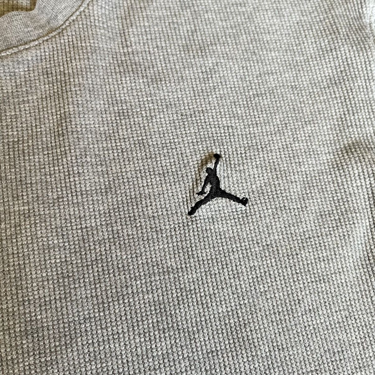 Jordan Brand Vintage Y2K Jordan Basic Logo Thermal Waffle Longsleeve Tee Size US XL / EU 56 / 4 - 3 Thumbnail