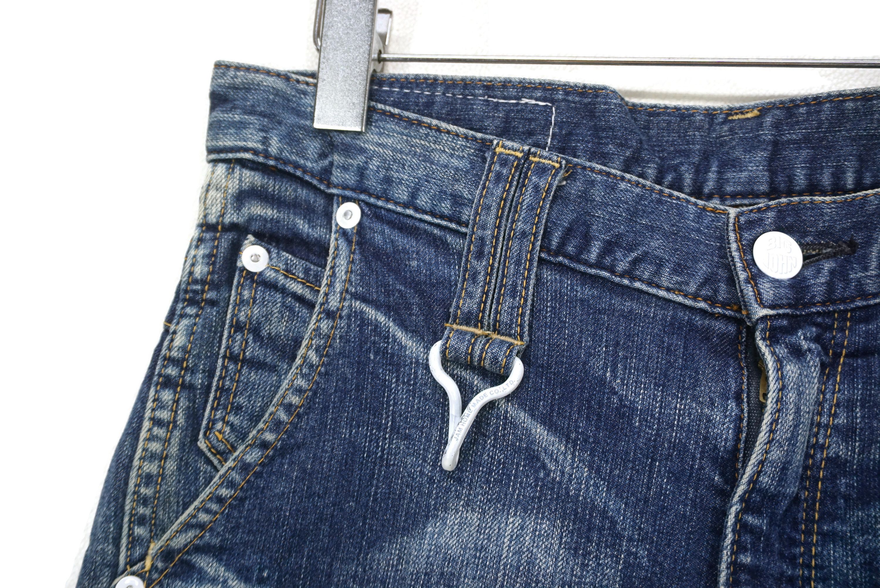 Japanese Brand PPFM x Big John Jeans W31xL33 Buckle Back Slim Skinny Denim Size US 28 / EU 44 - 4 Thumbnail