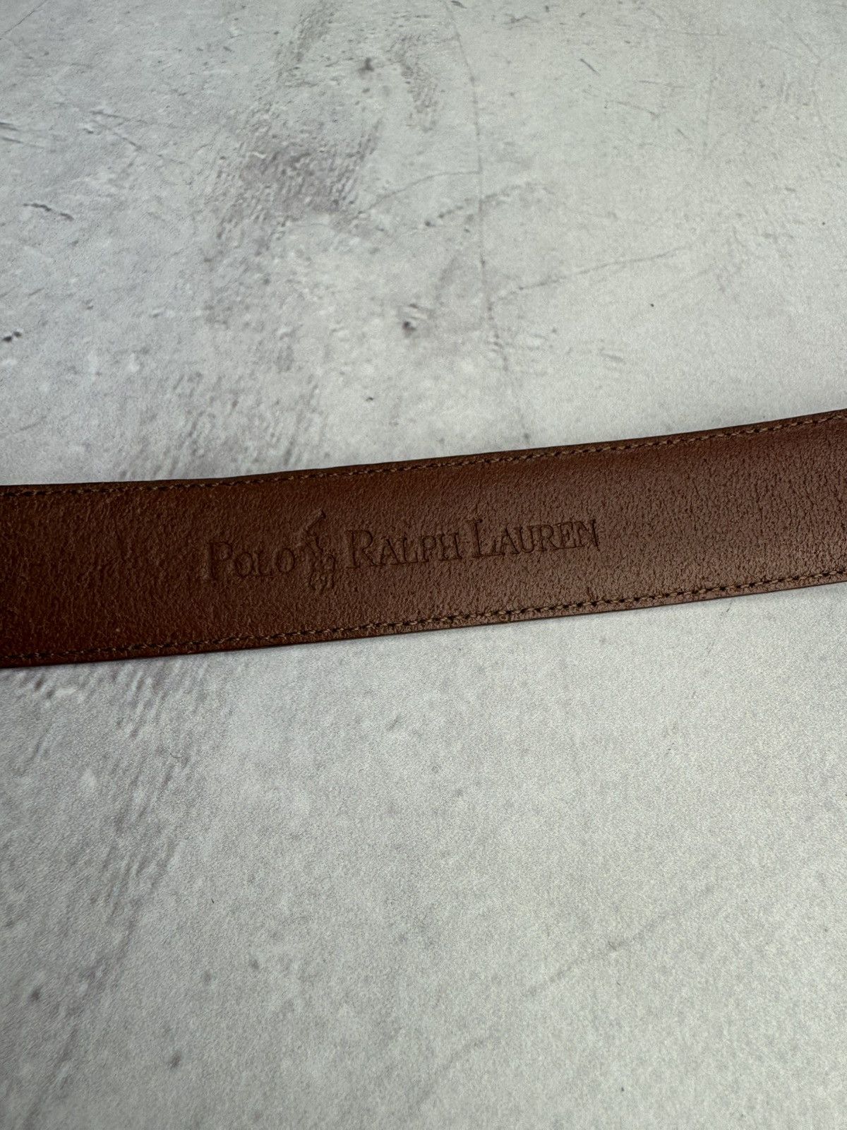 Polo Ralph Lauren × Ralph Lauren × Vintage Polo Ralph Lauren Belt Brown Leather Size ONE SIZE - 2 Thumbnail