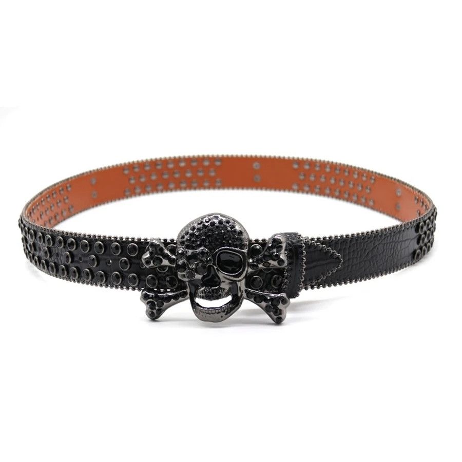 Japanese Brand Rhinestone skull belt Size ONE SIZE - 3 Thumbnail