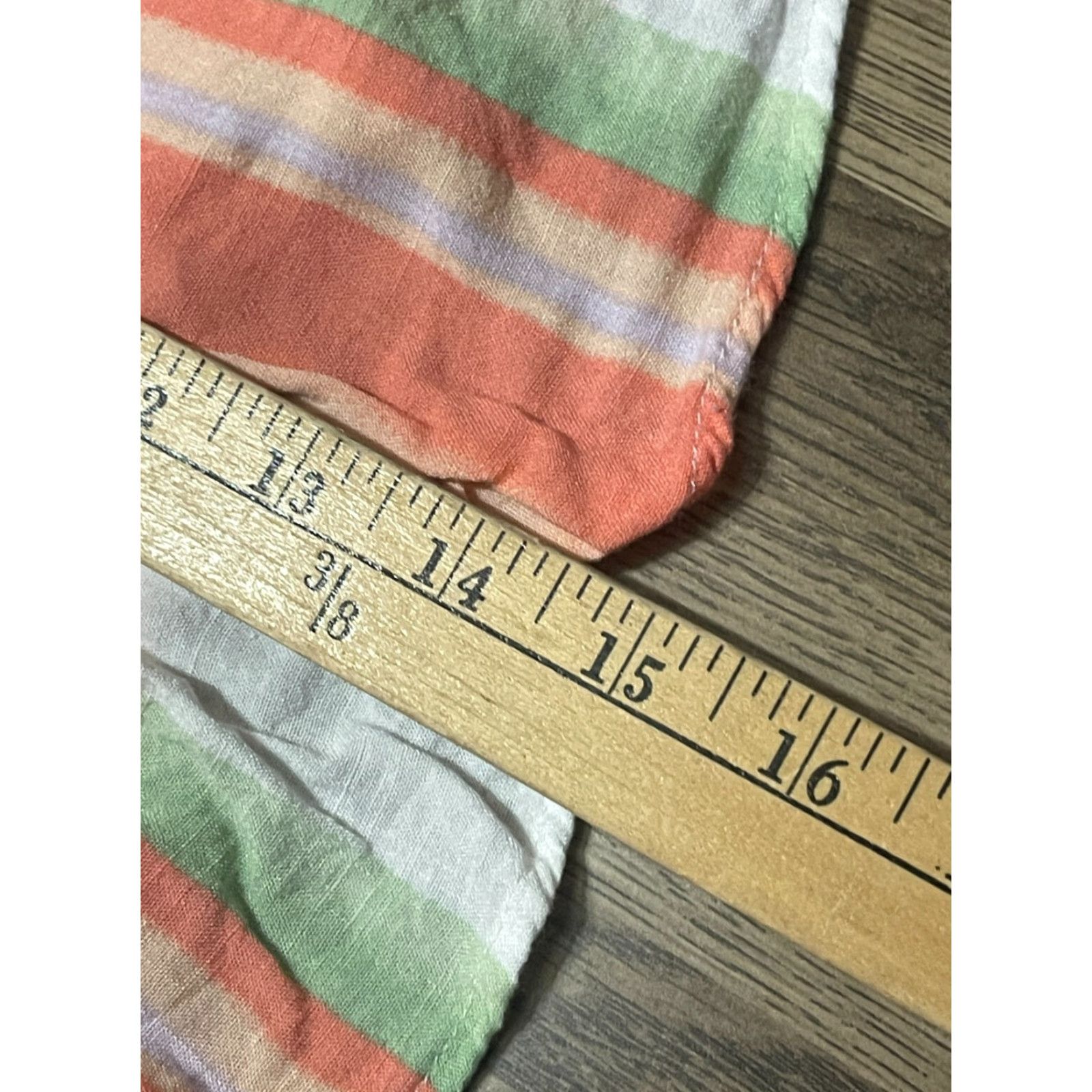 Torrid Torrid Tank Top Women 00 Striped Sleeveless Orange Green White Casual Modern Basic Shirt Mens? Size XXS / US 00 / IT 34 - 5 Thumbnail