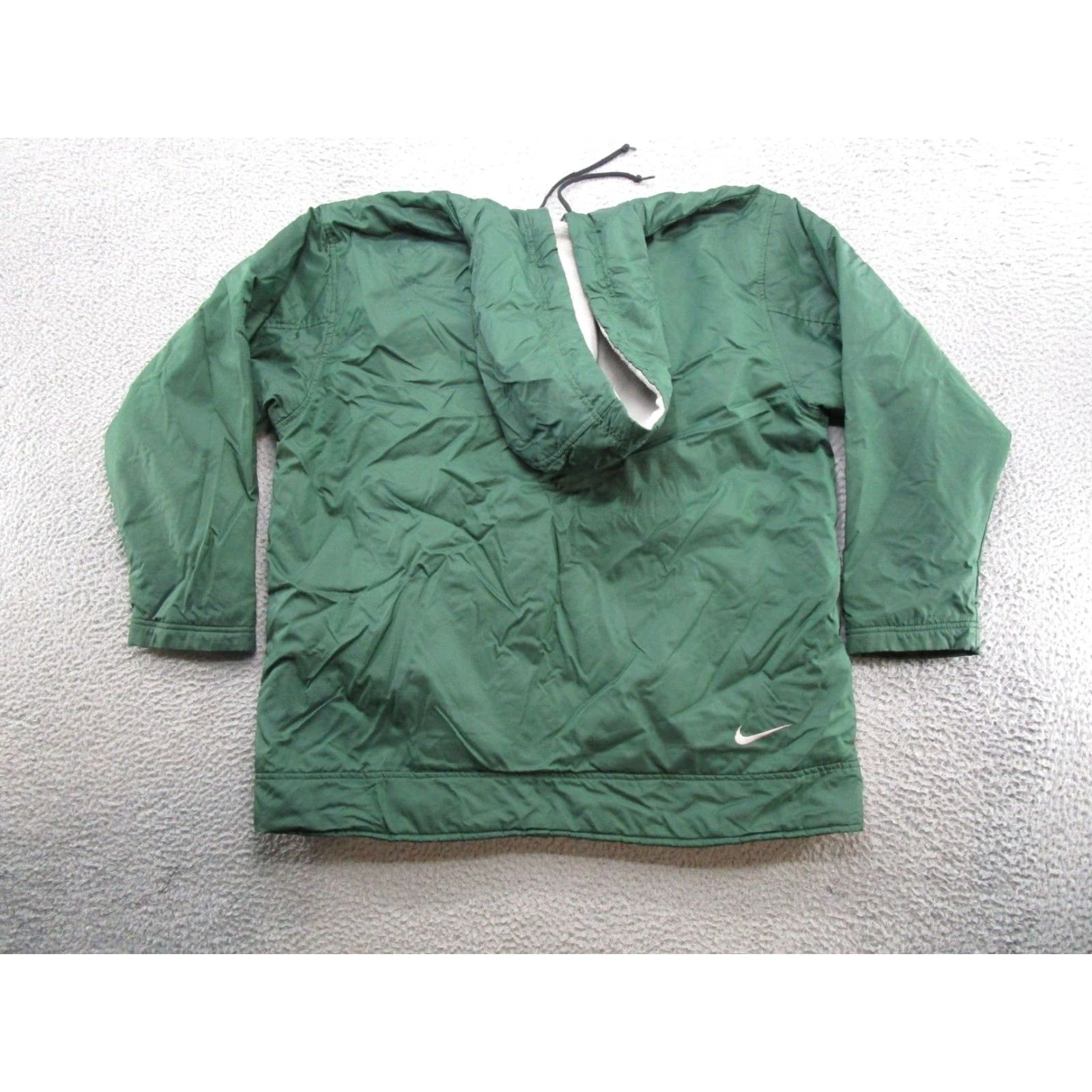 Nike VINTAGE Nike Swoosh Reversible Fleece Jacket Men L Green Size Large Jacket Zip Nyl on Embroidered Logo Size US L / EU 52-54 / 3 - 5 Thumbnail