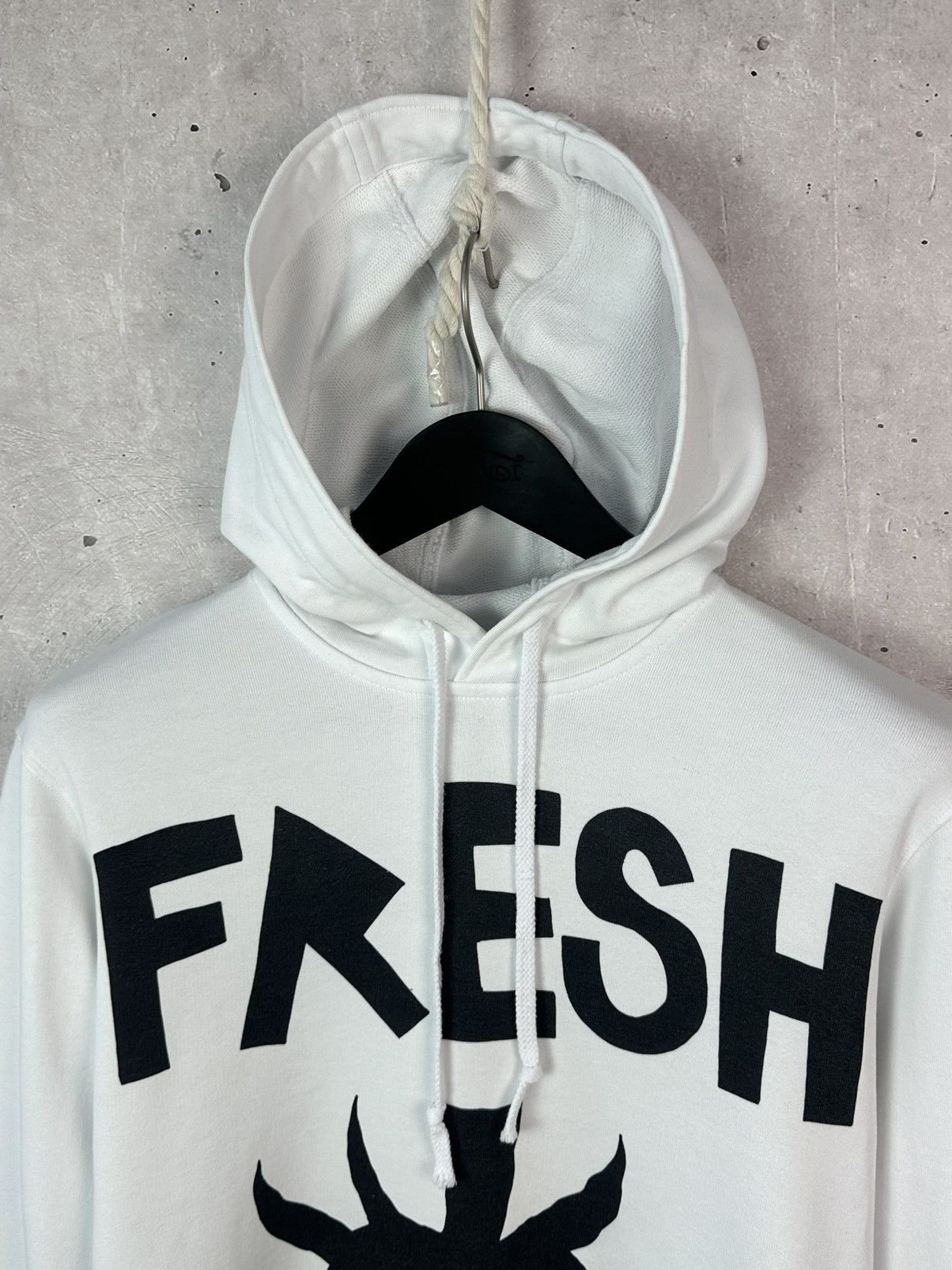 Comme des Garcons Comme des Garcons Fresh Logo White Drawsting Cotton Hoodie Size US L / EU 52-54 / 3 - 4 Thumbnail
