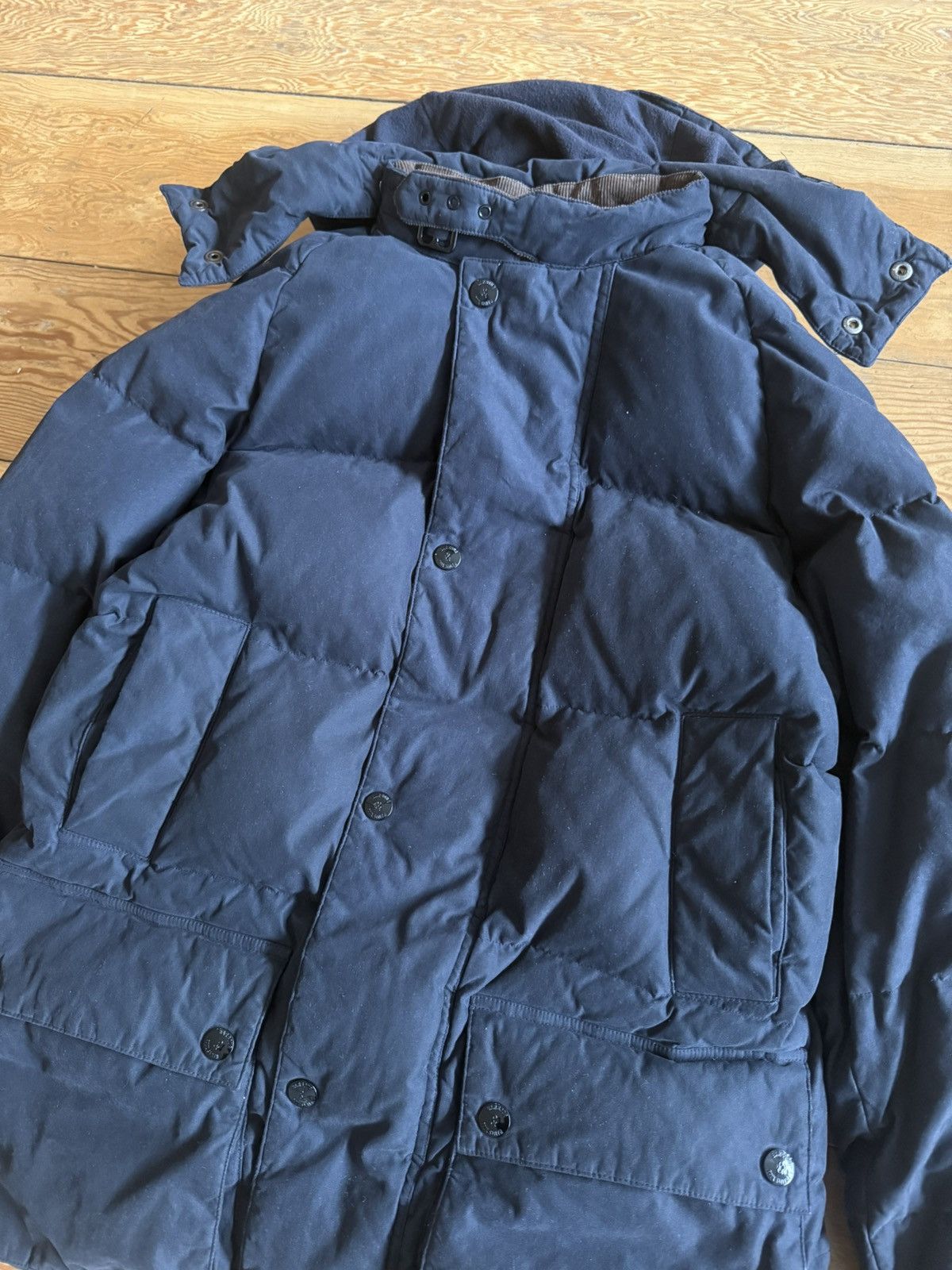 Barbour × Paul Smith Red Ear 2012 Land and Sea Paul Smith X Barbour Down Jacket Size US L / EU 52-54 / 3 - 4 Thumbnail