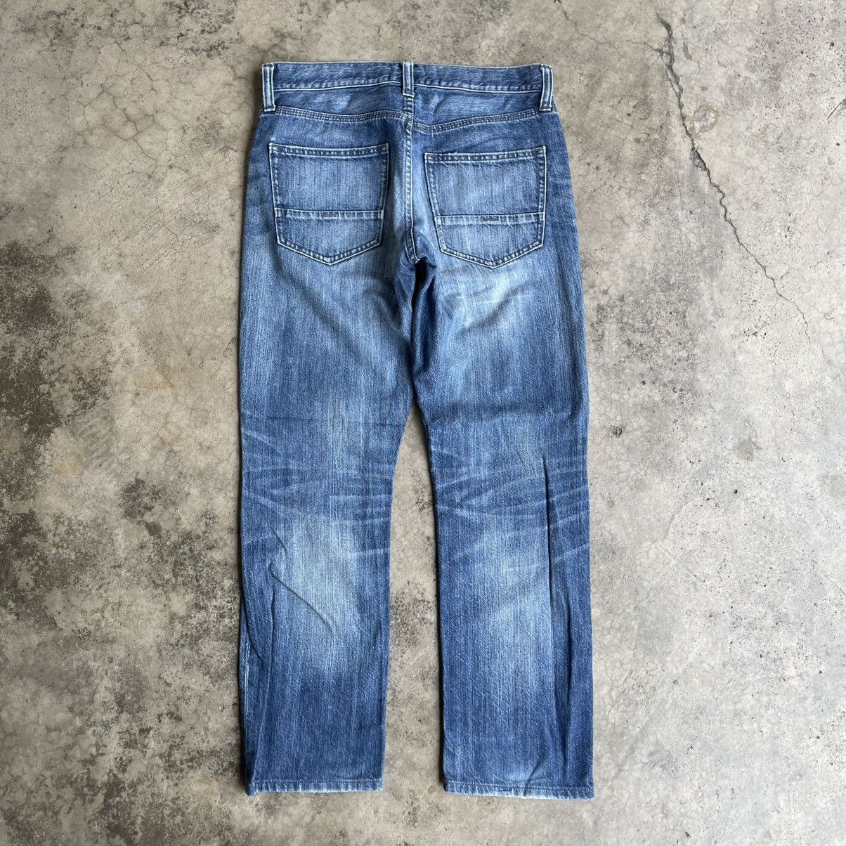 Japanese Brand 🔥🇯🇵Back Number Stoned Washed Ripped Distress Jeans Size US 31 - 4 Thumbnail