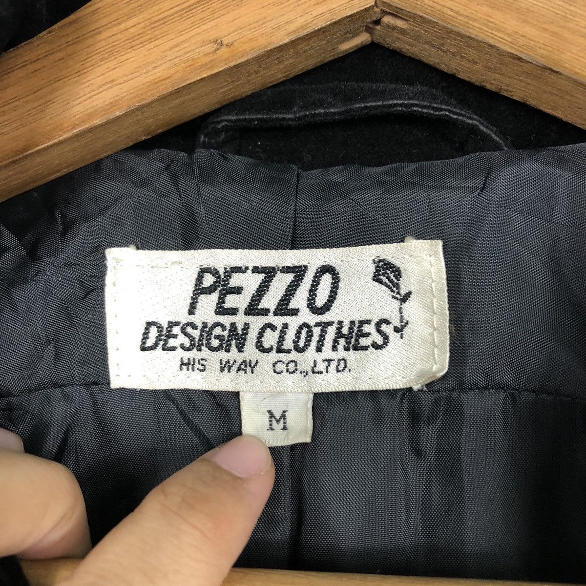 Japanese Brand Vintage Pezzo Design Black Velour Moto Jacket Issey Miyake Size US M / EU 48-50 / 2 - 18 Thumbnail