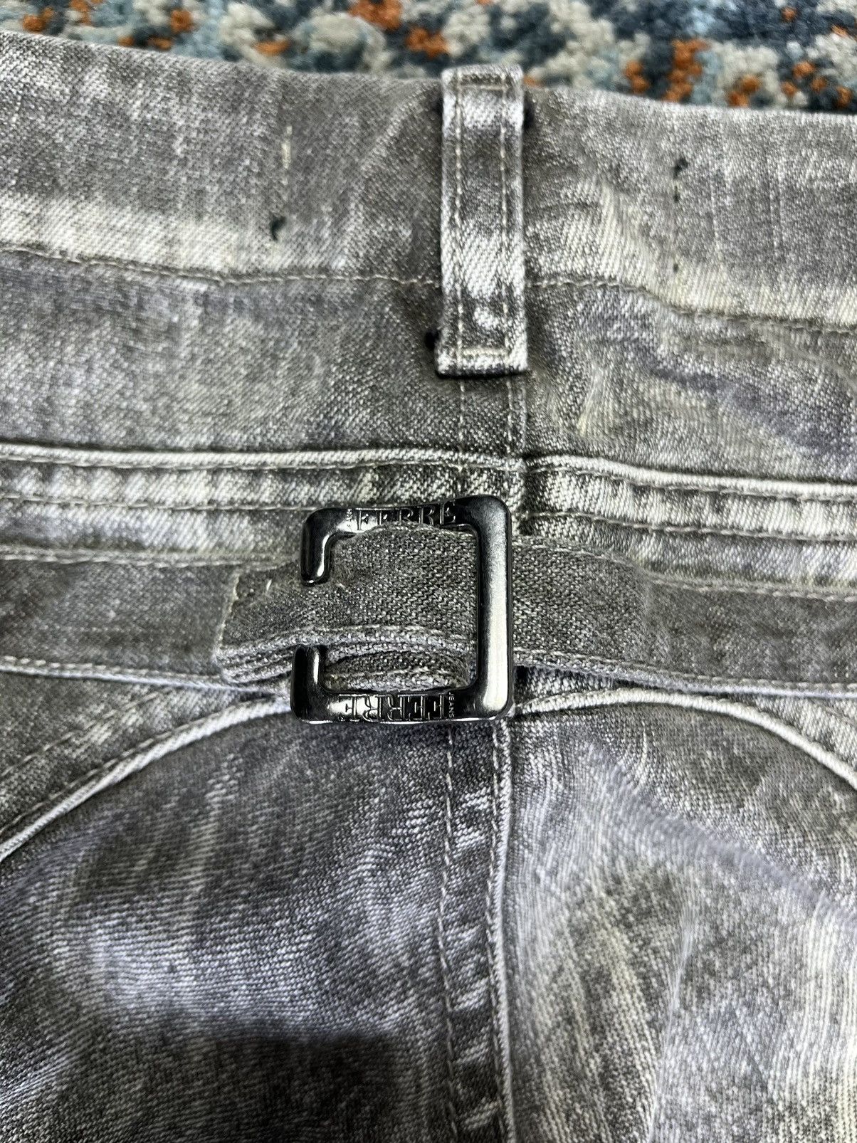 Designer × Ferre × Vintage Vintage 90s Ferre Jeans crazy cargo denim pants with zippers Size US 38 / EU 54 - 9 Thumbnail