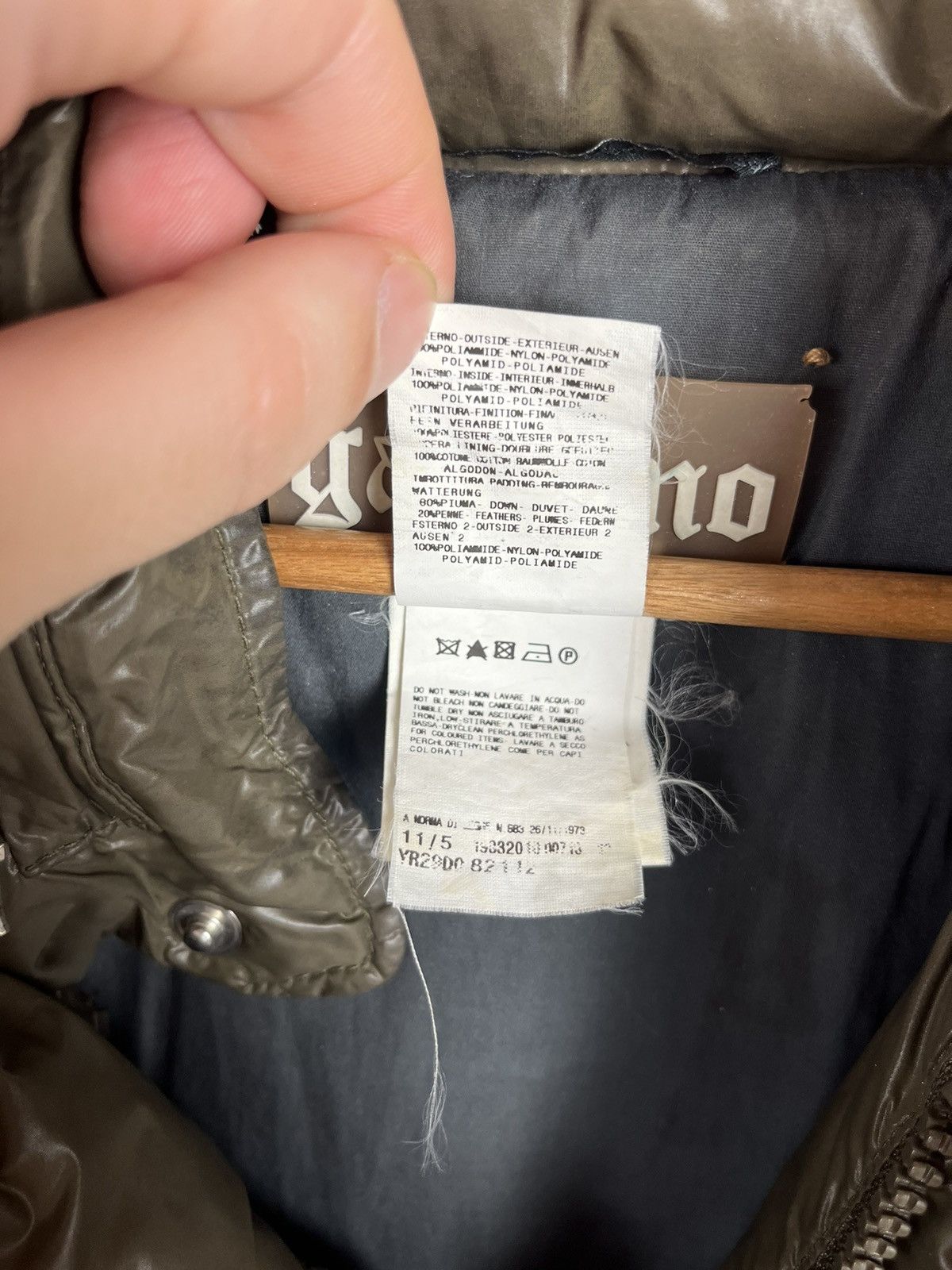 John Galliano John Galliano G Denim Logo Down Puffer Hooded Jacket Size M Size US M / EU 48-50 / 2 - 22 Thumbnail