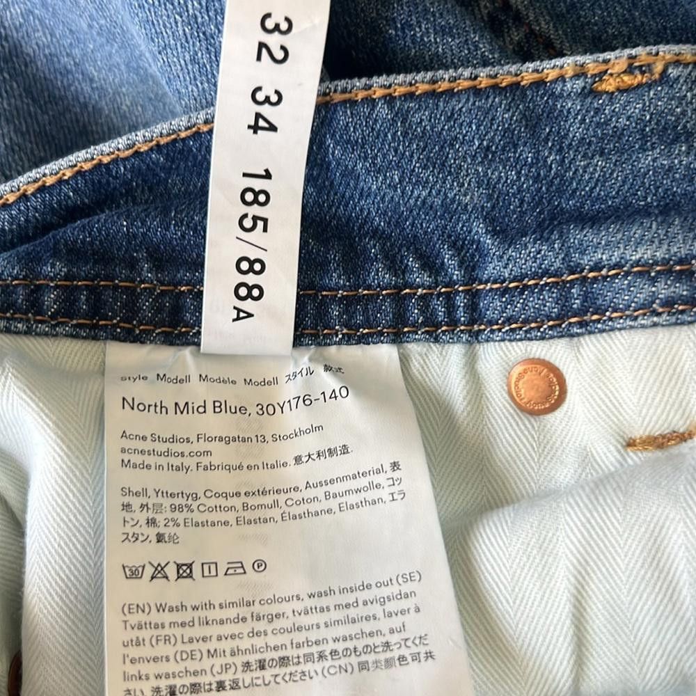 Acne Studios Acne Studios Blå Konst Floragatan 13 Jeans North Mid Size US 32 / EU 48 - 8 Thumbnail