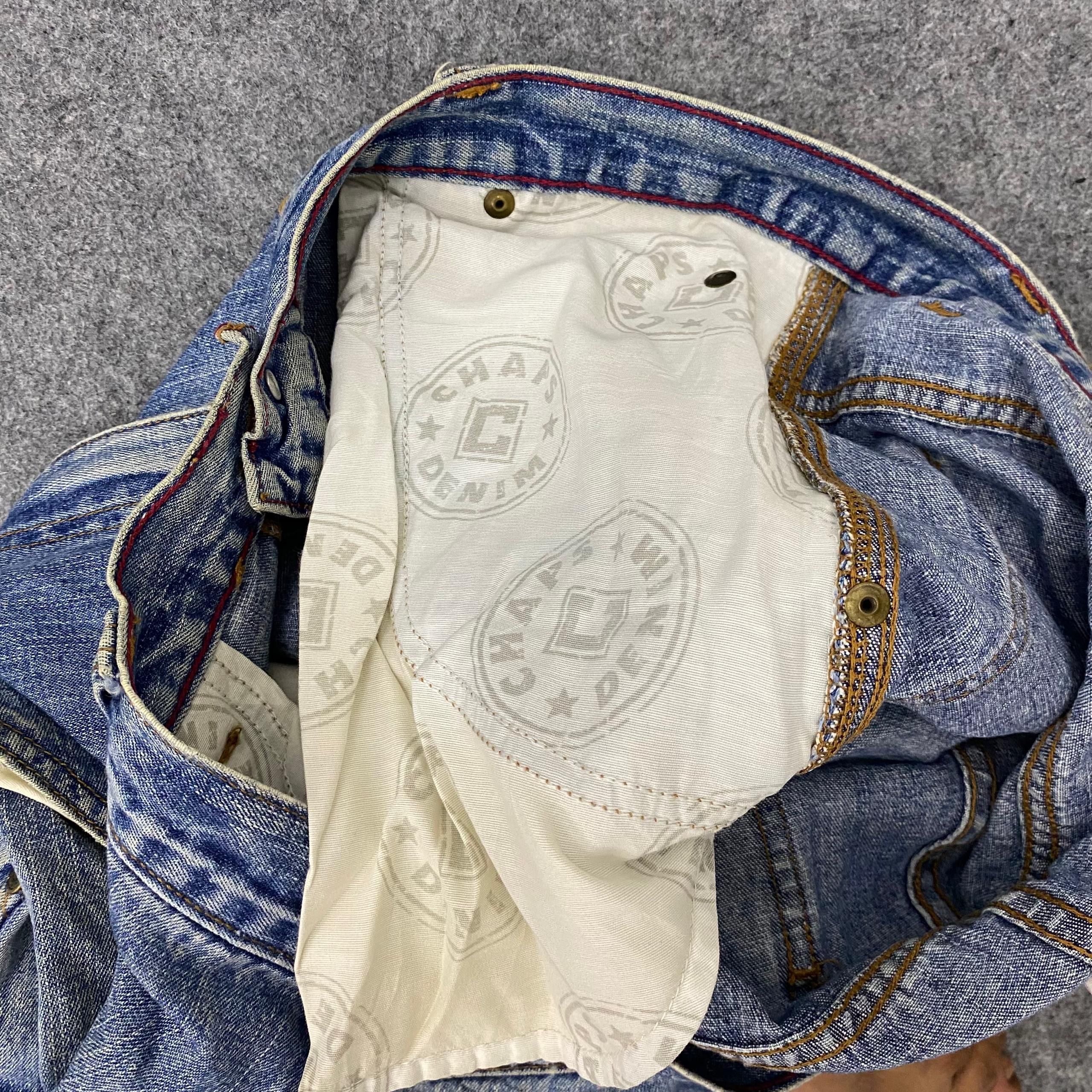 Chaps 💥Best Offer💥Vintage Chap Denim Canperter Distressed Denim Size US 34 / EU 50 - 16 Thumbnail