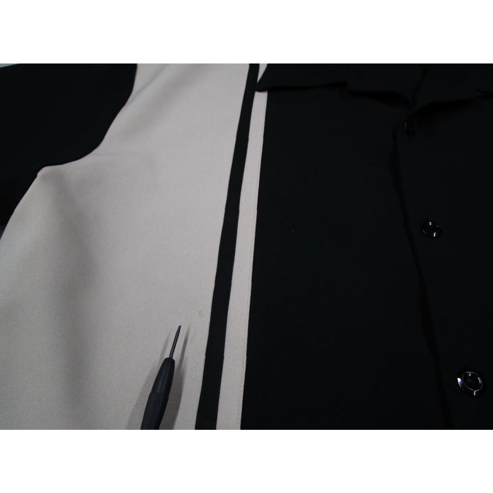 Etro VINTAGE Interstate Shirt Mens XL Black Button-Up Retro Made in USA Size US XL / EU 56 / 4 - 4 Thumbnail