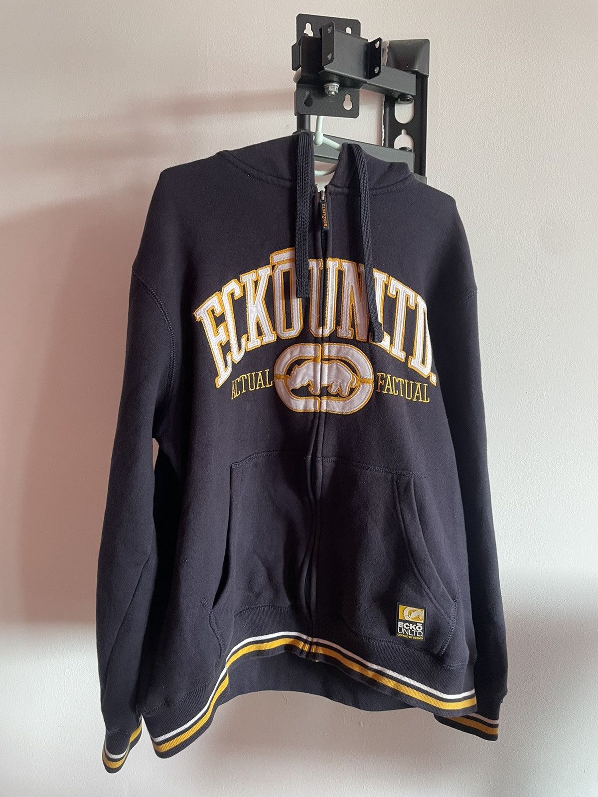 Ecko Unltd. × Vintage Vintage Ecko Untld Actual Big Logo Skate Zip Hoodie Y2K Size US L / EU 52-54 / 3 - 2 Thumbnail