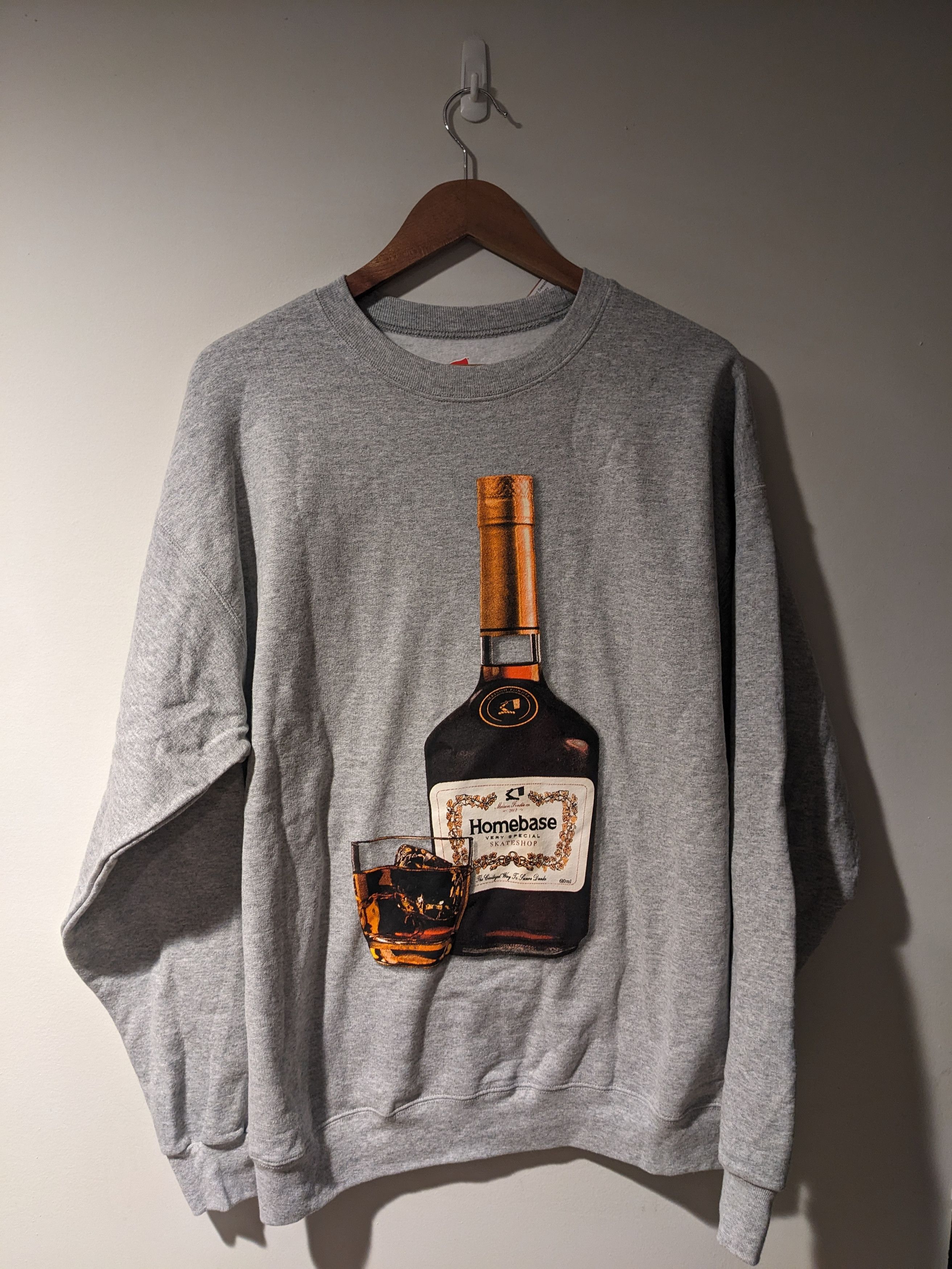 Hanes Homebase Skateshop Hennessy Cognac Gray Large Sweatshirt Size US L / EU 52-54 / 3 - 1 Thumbnail