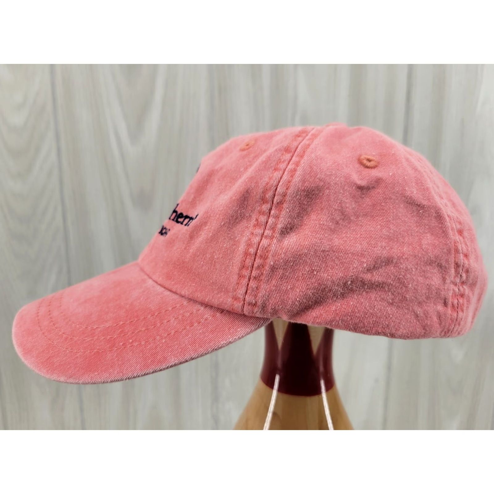 Vintage VINTAGE Simply Southern Collection Hat Peach Solid Distressed Cap Adjustable Womens Baseball Cap Adjustble Peach Ladies Canvas Logo Belt? Size ONE SIZE - 5 Thumbnail