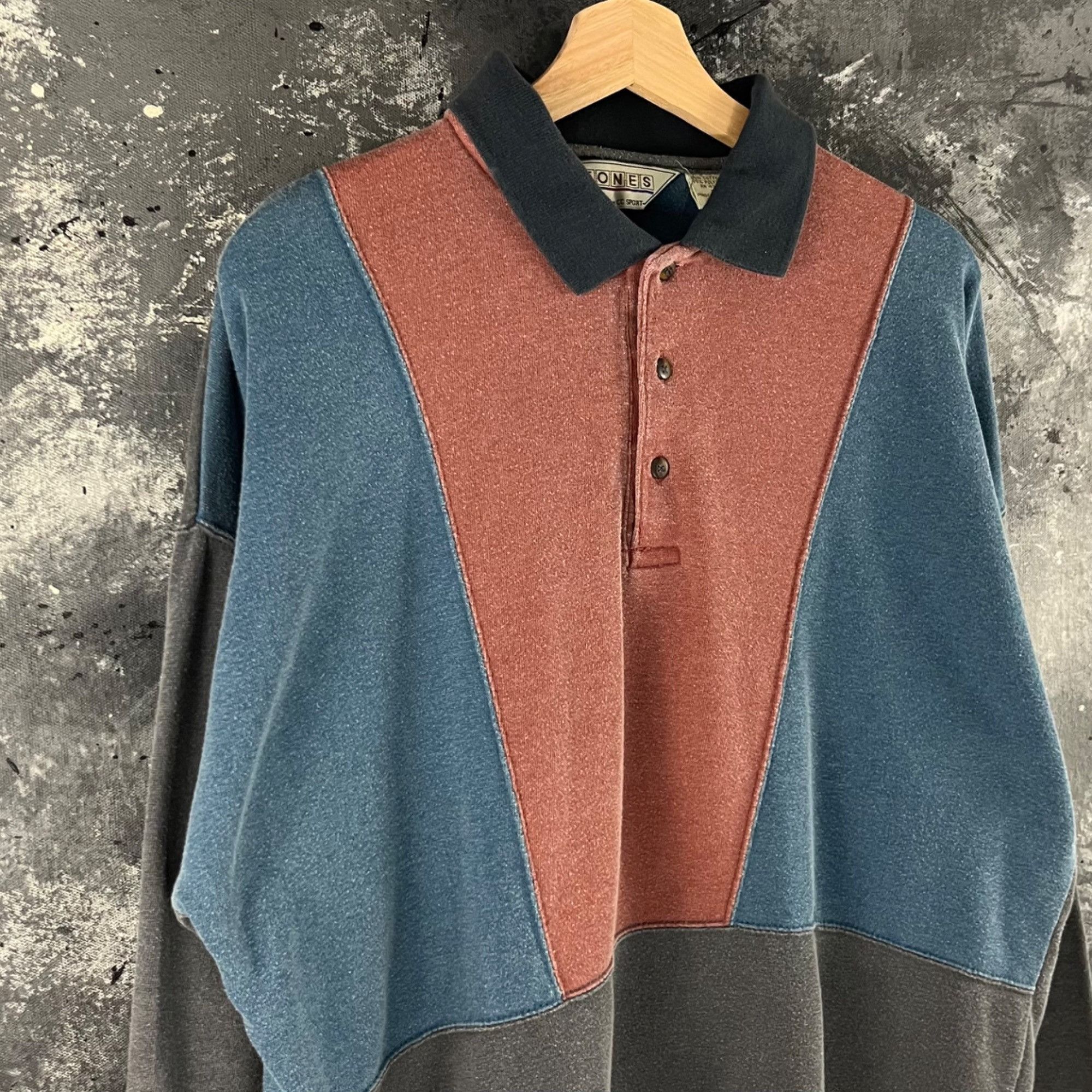 Vintage Vintage 90’s Rugby sweatshirt Size US M / EU 48-50 / 2 - 2 Thumbnail