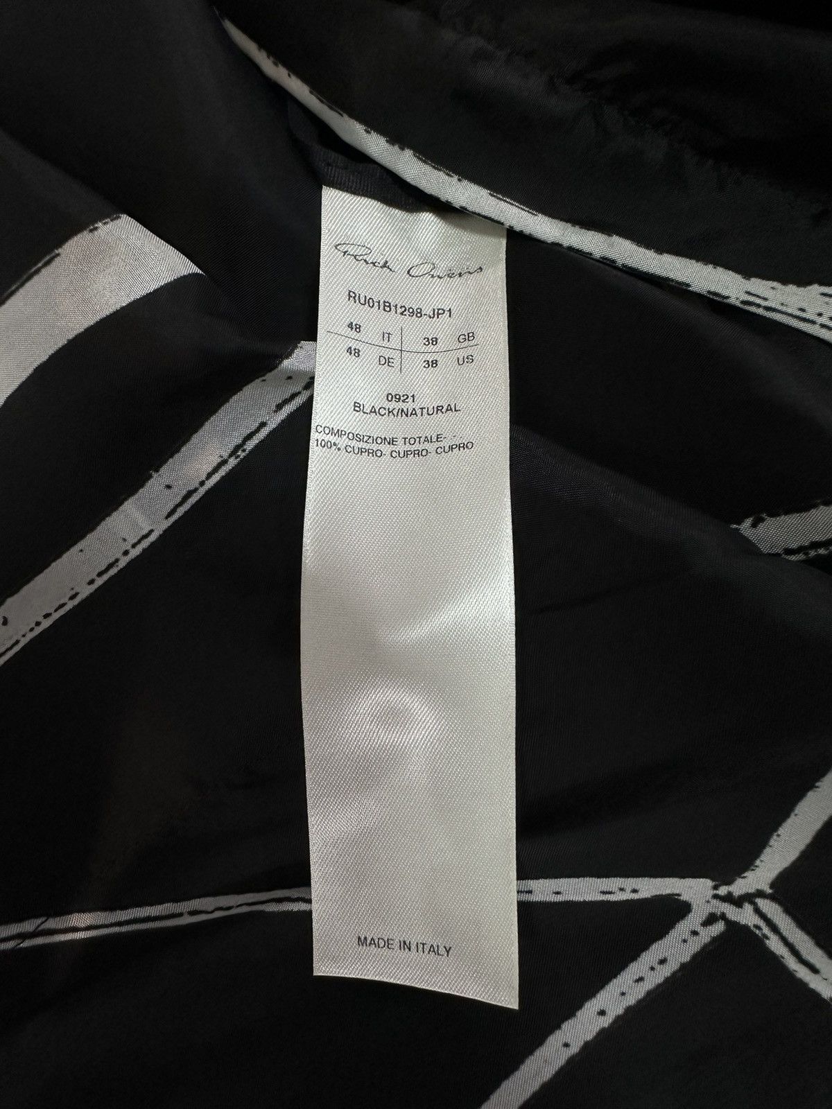 Rick Owens RICK OWENS Magnum Tommy Abstract-Print Oversized Shirt Size US M / EU 48-50 / 2 - 6 Thumbnail