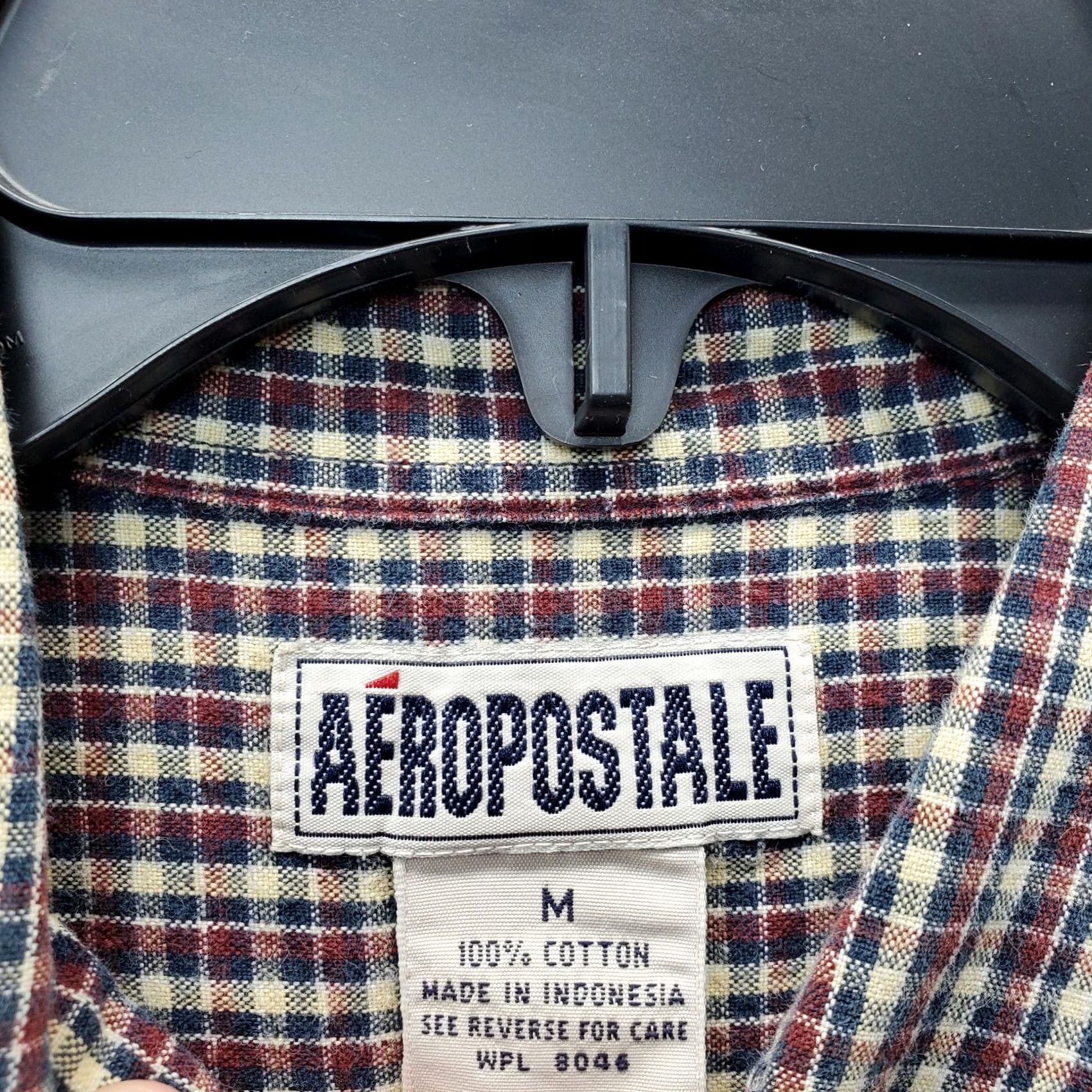 Vintage Aéropostale Shirt Mens M Multi Plaid Cotton Short Sleeve Button-Down Collar Size US M / EU 48-50 / 2 - 7 Thumbnail