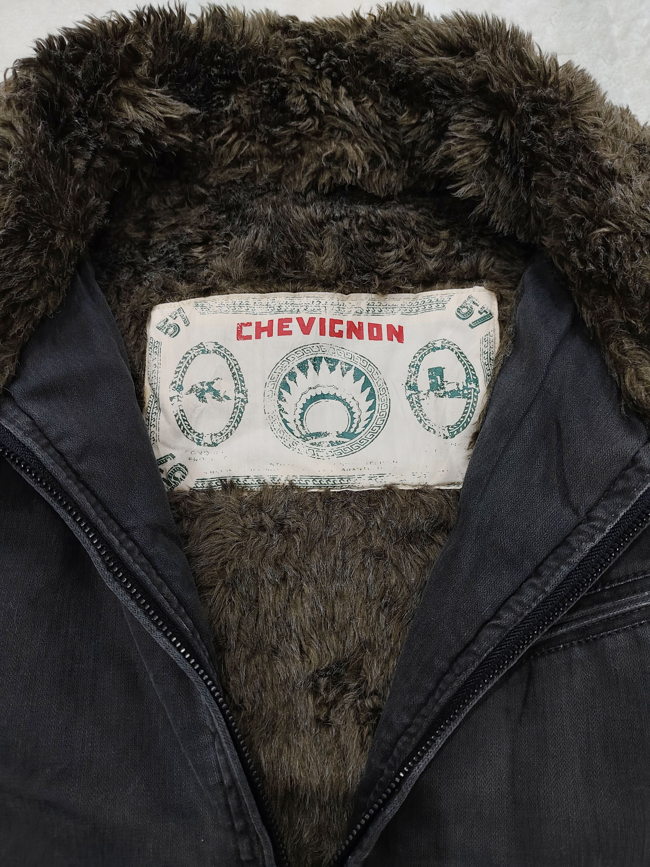 Chevignon Chevignon🇯🇵 Fur Hairy Lined Utility Heritage Work Jacket Size US L / EU 52-54 / 3 - 7 Thumbnail