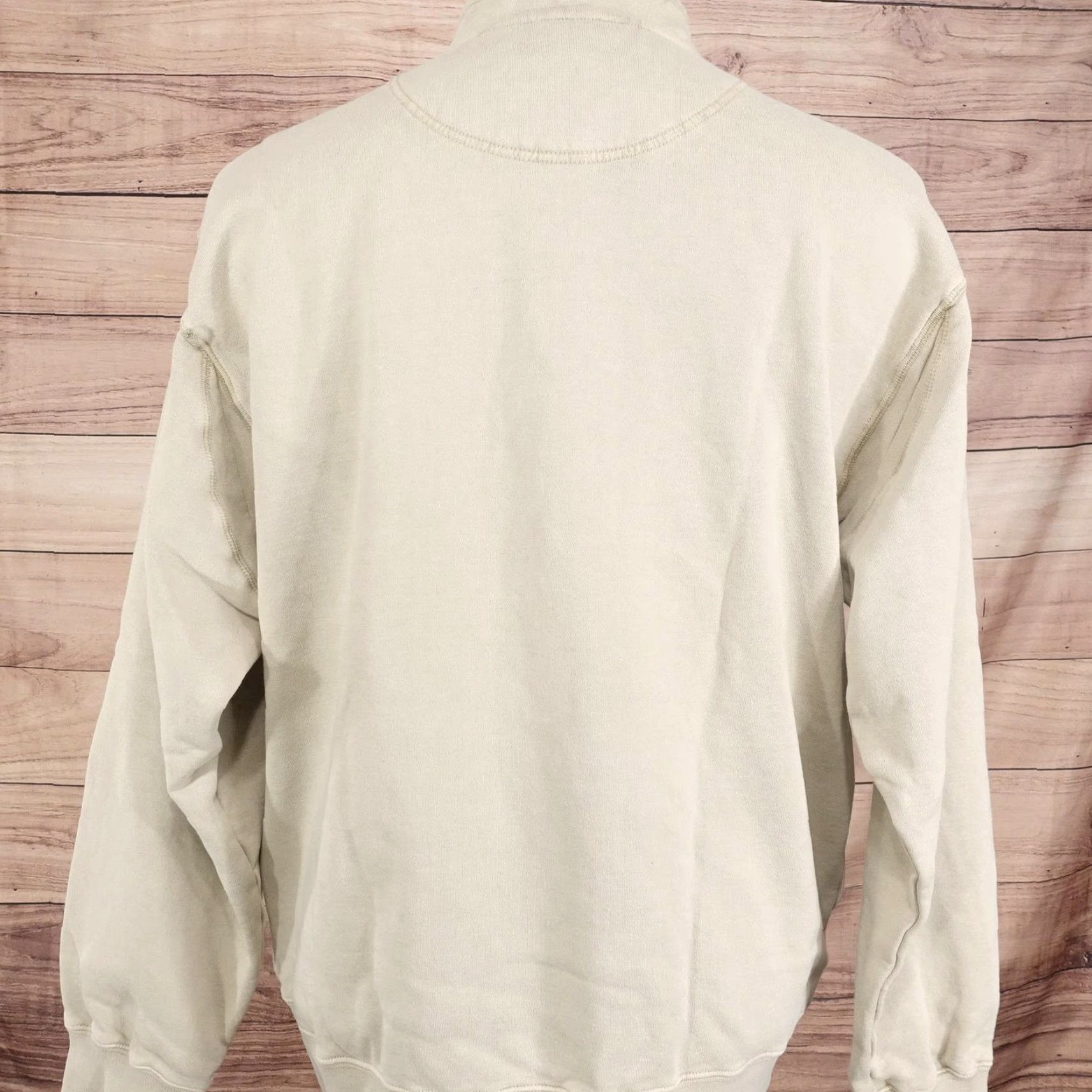 Orvis Orvis Sweatshirt Mens L Beige 1/4 Zip Fleece Pullover Pockets Outdoor Cotton Polyester Size US L / EU 52-54 / 3 - 6 Thumbnail