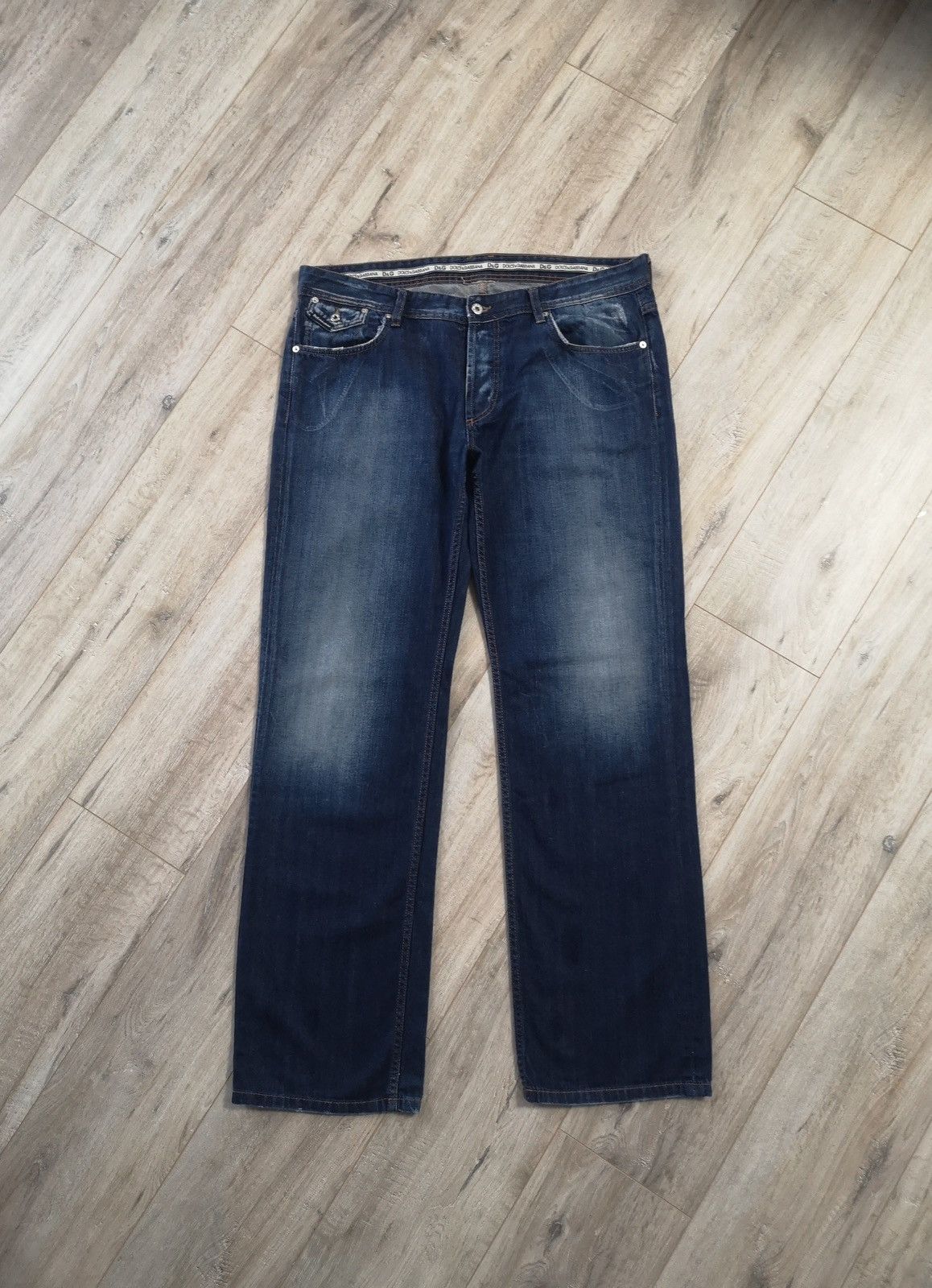 Dolce & Gabbana Dolce&gabbana Metal Logo Denim Pants Size US 40 / EU 56 - 2 Thumbnail