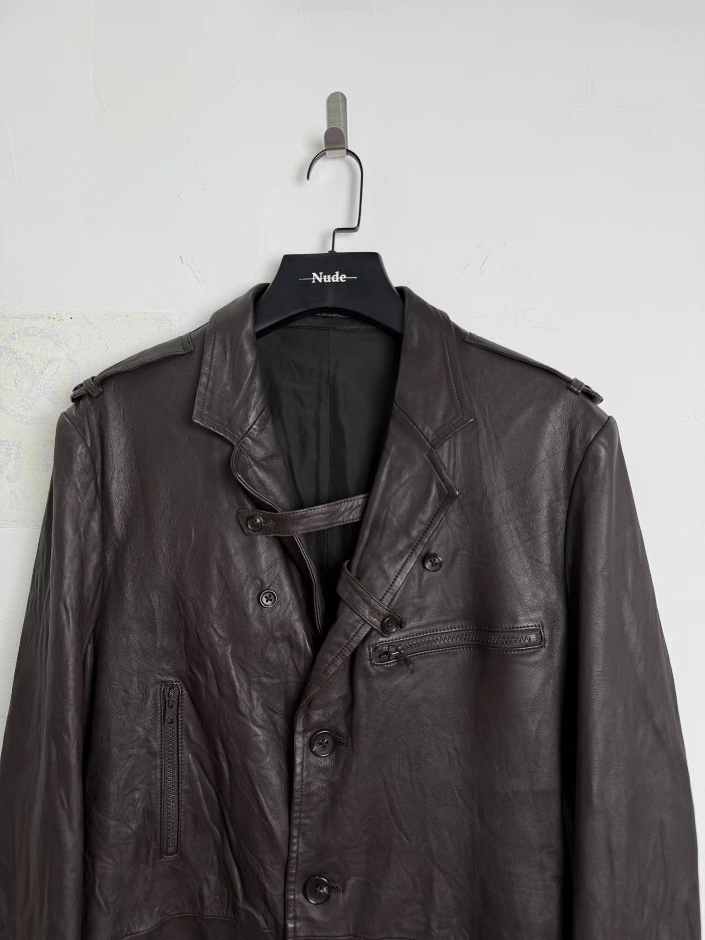 Yohji Yamamoto Yohji Yamamoto Brown Sheepskin Trench K20 Size US XL / EU 56 / 4 - 3 Thumbnail