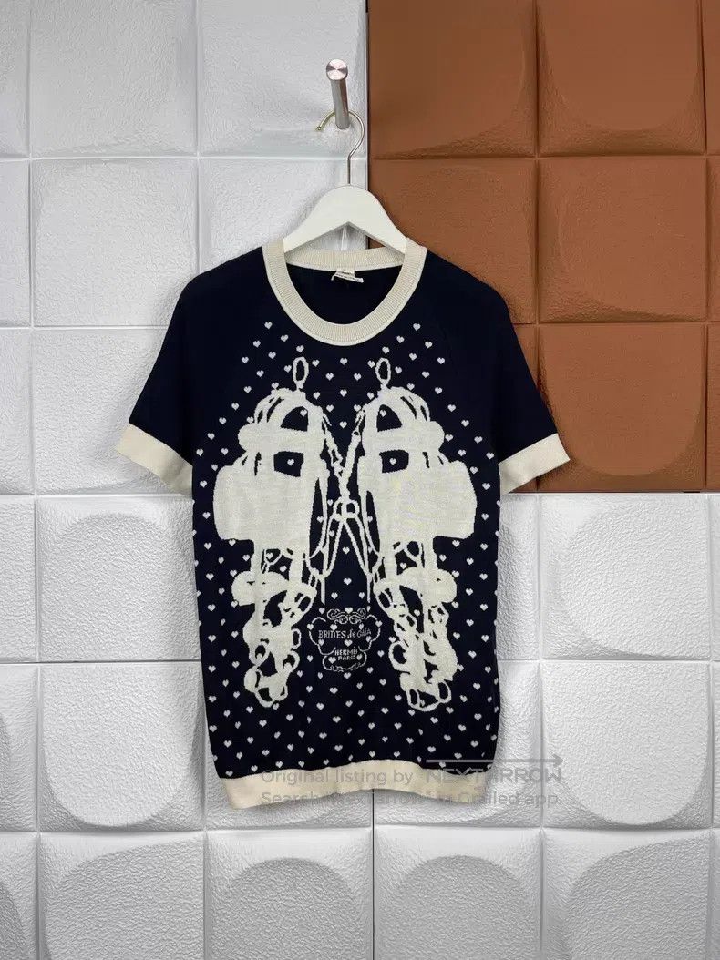Hermes Hermes Wool Short Sleeve Size XS / US 0-2 / IT 36-38 - 1 Thumbnail