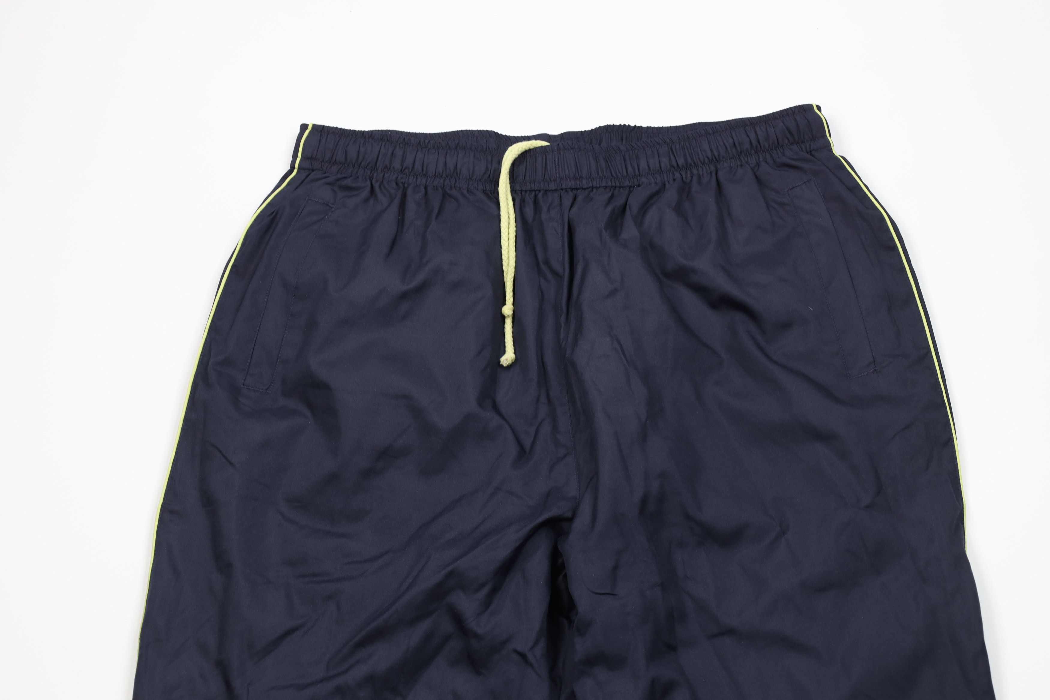 Vintage Vintage 90s Y2K Streetwear Wide Leg Windbreaker Pants Blue Size US 38 / EU 54 - 2 Thumbnail