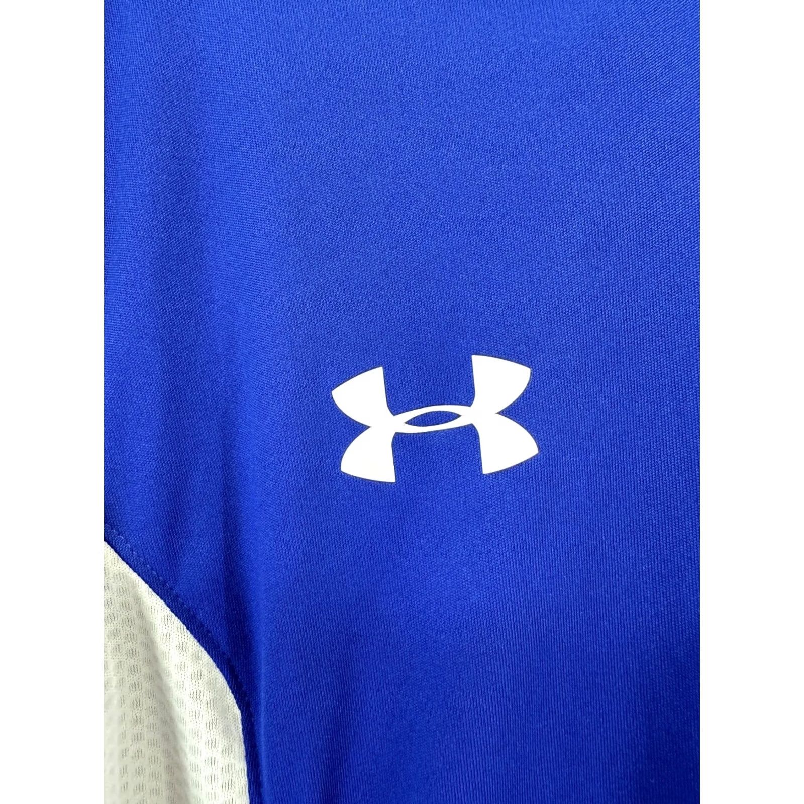 Under Armour Under Armour MENS T-Shirt Jersey Short Sleeve Training Compression Shirt BLUE White Msize Size US M / EU 48-50 / 2 - 7 Thumbnail