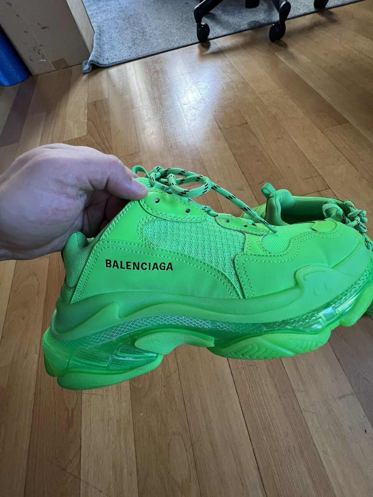 Balenciaga triple s, green, 9.5 Balenciaga Triple S On Sale - Up To 90% Off | The RealReal main image 2
