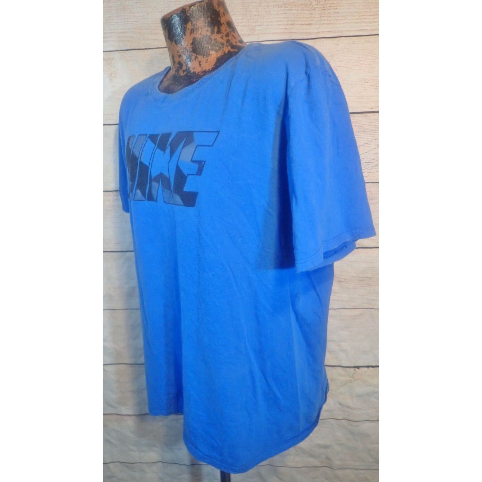 Nike NIKE Swoosh Athletic Cut T-Shirt Adult XL Blue Graphic Print 90s Retro Mens Size US XL / EU 56 / 4 - 2 Thumbnail