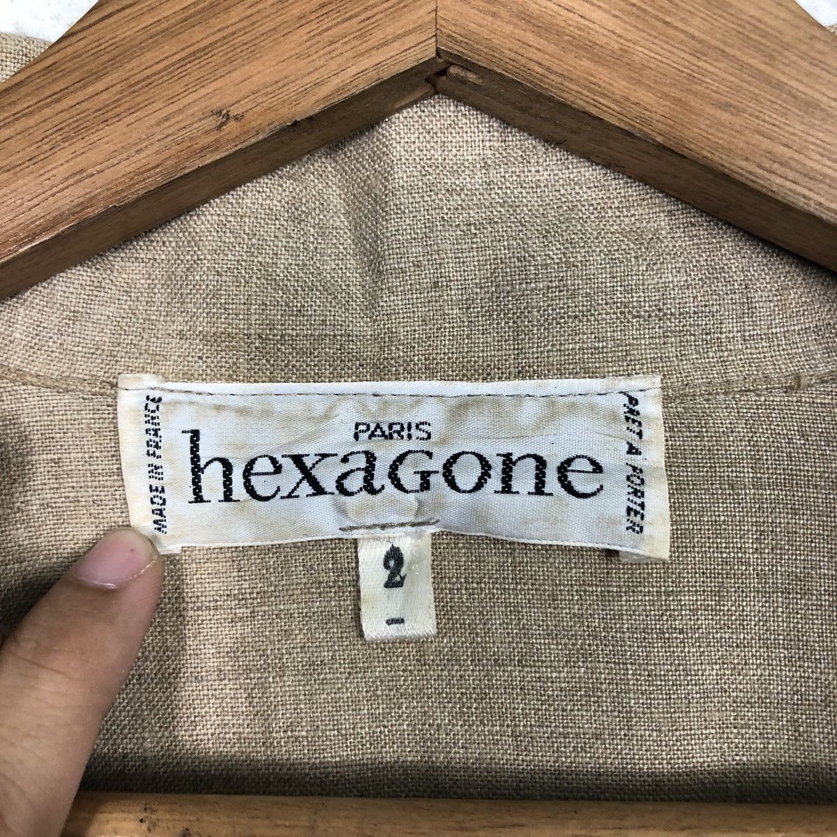 Vintage 📌Vintage 80's Runway Jacket Hexagon Paris Made in France Size US M / EU 48-50 / 2 - 17 Thumbnail