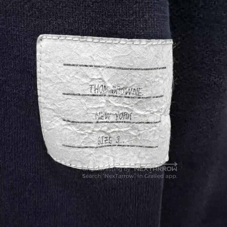 Thom Browne Thom Browne Classic navy blue striped hoodie Size US L / EU 52-54 / 3 - 2 Thumbnail