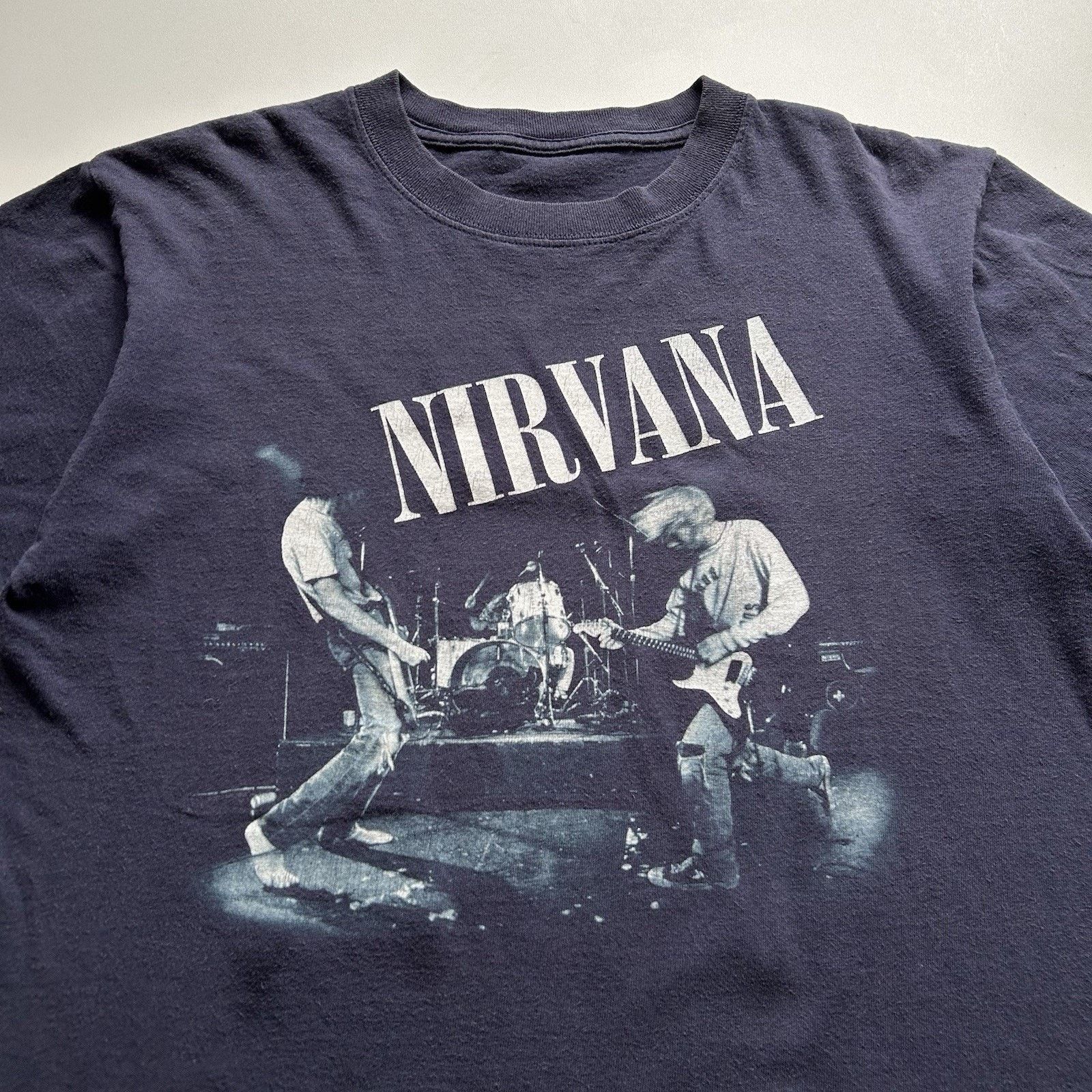 Band Tees × Vintage Vintage Nirvana Shirt Medium Boxy Kurt Cobain Band Tee Faded Size US M / EU 48-50 / 2 - 2 Thumbnail