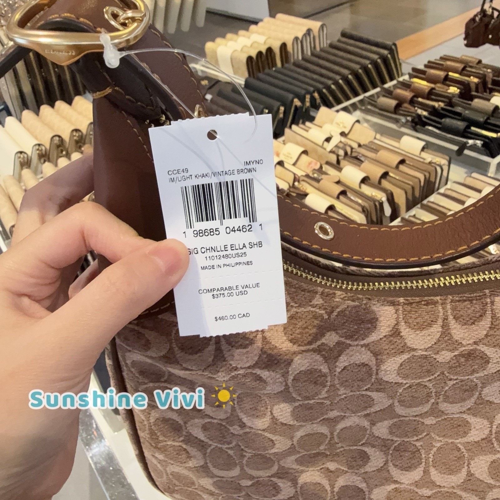 Coach NWT Coach CCE49 Ella Shoulder Bag Signature Chenille Size ONE SIZE - 3 Thumbnail