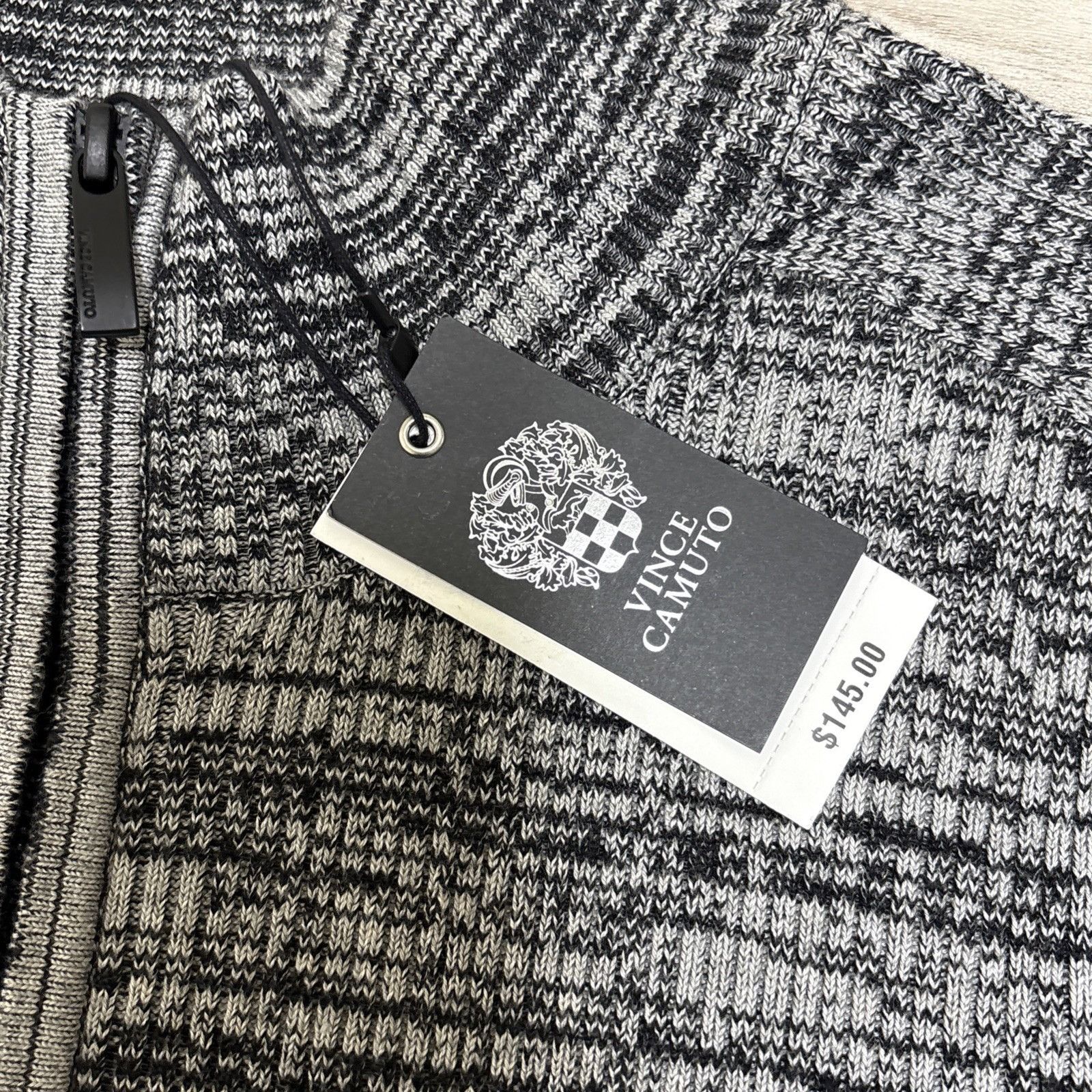 Vince Camuto Vince Camuto Sweater Mens size XXL Heather Gray 1/4 Zip Casu Size US XXL / EU 58 / 5 - 7 Thumbnail