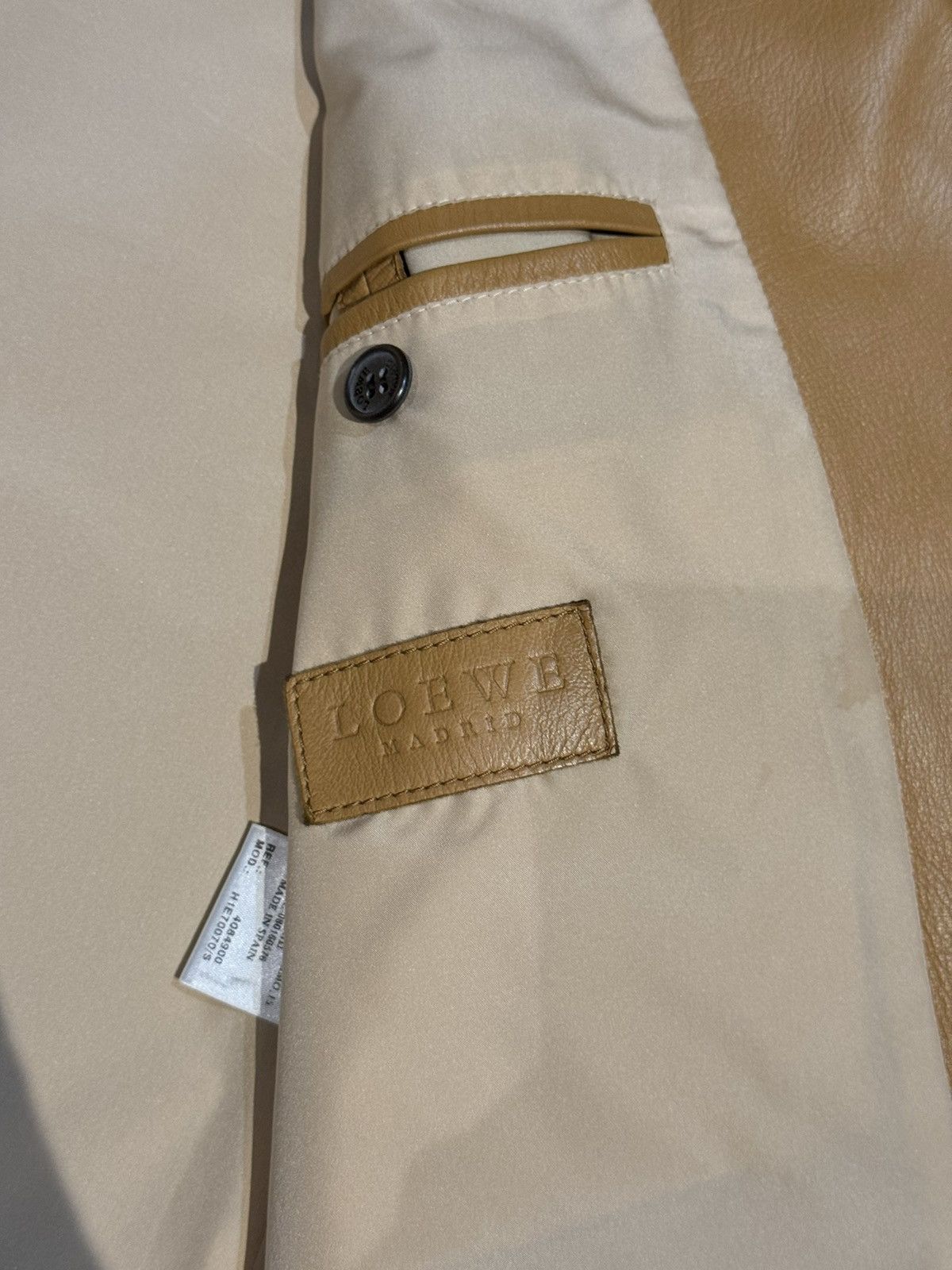 Loewe Loewe Vintage Brown Tan Superb Soft Leather Blazer Jacket 50 Size US M / EU 48-50 / 2 - 17 Thumbnail