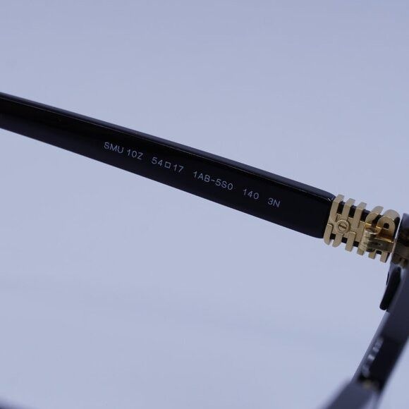 Miu Miu Miu Miu MU10ZS 1AB5S0 Sunglasses Black\Gold Browline Frame Size ONE SIZE - 7 Thumbnail