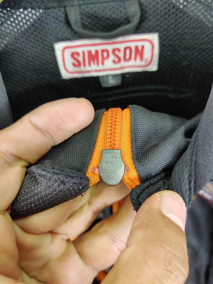 Vintage Vintage Simpson Racing Motorcycle Biker Jacket Size US L / EU 52-54 / 3 - 12 Thumbnail