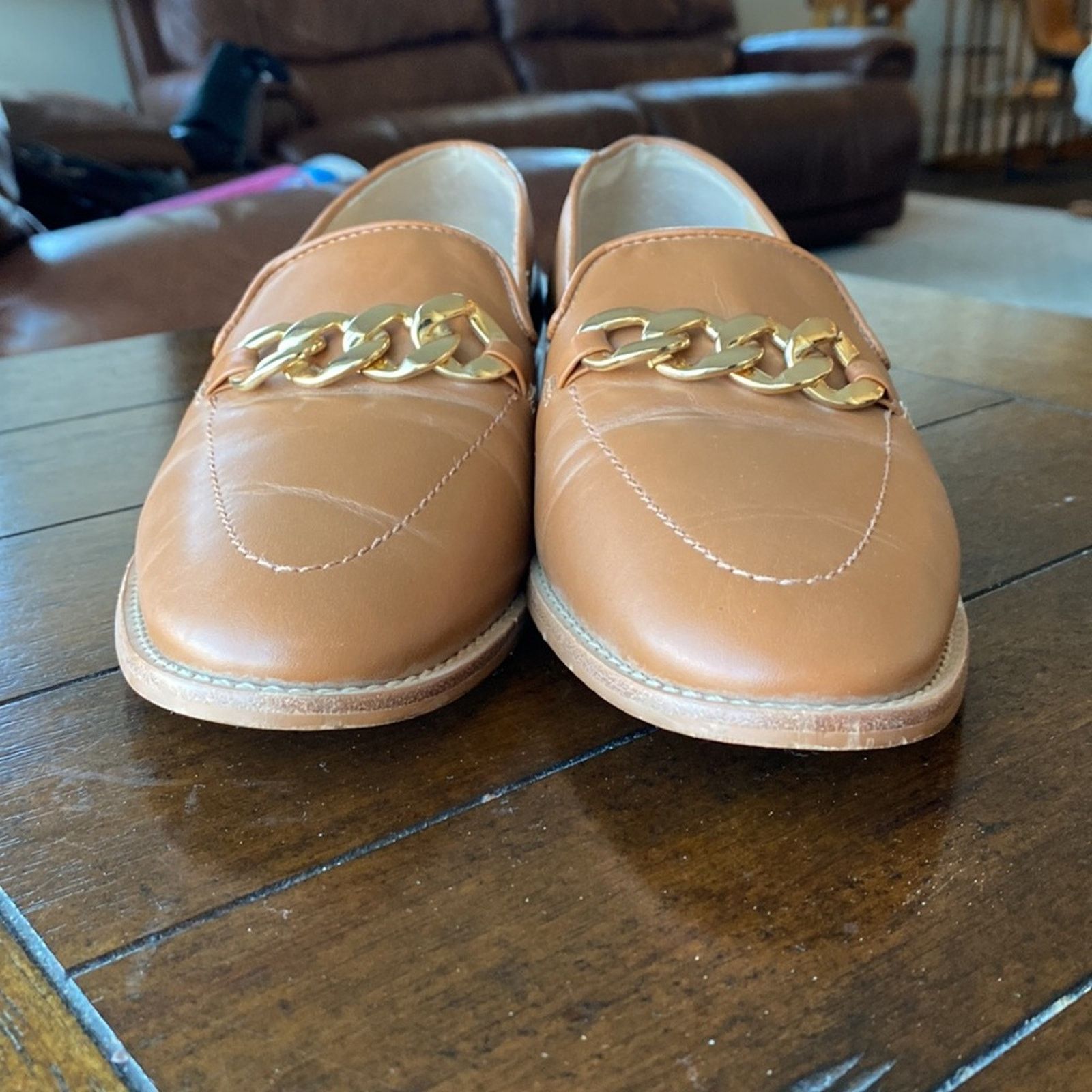 Other Talbots Leighton Chainlink Nappa Loafers Havana Tan size 8 Size US 8 / IT 38 - 4 Thumbnail