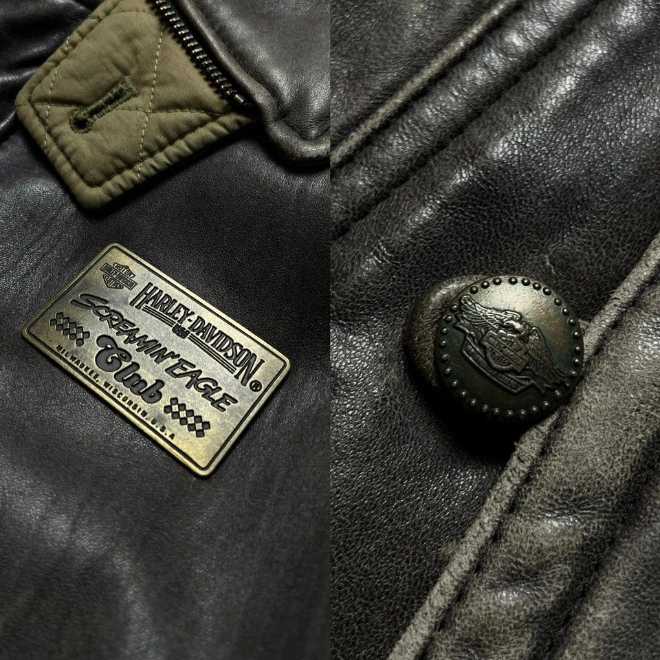 Harley Davidson Harley-Davidson RARE EXCLUSIVE Vintage Leather Jacket 1970s Size US M / EU 48-50 / 2 - 14 Thumbnail