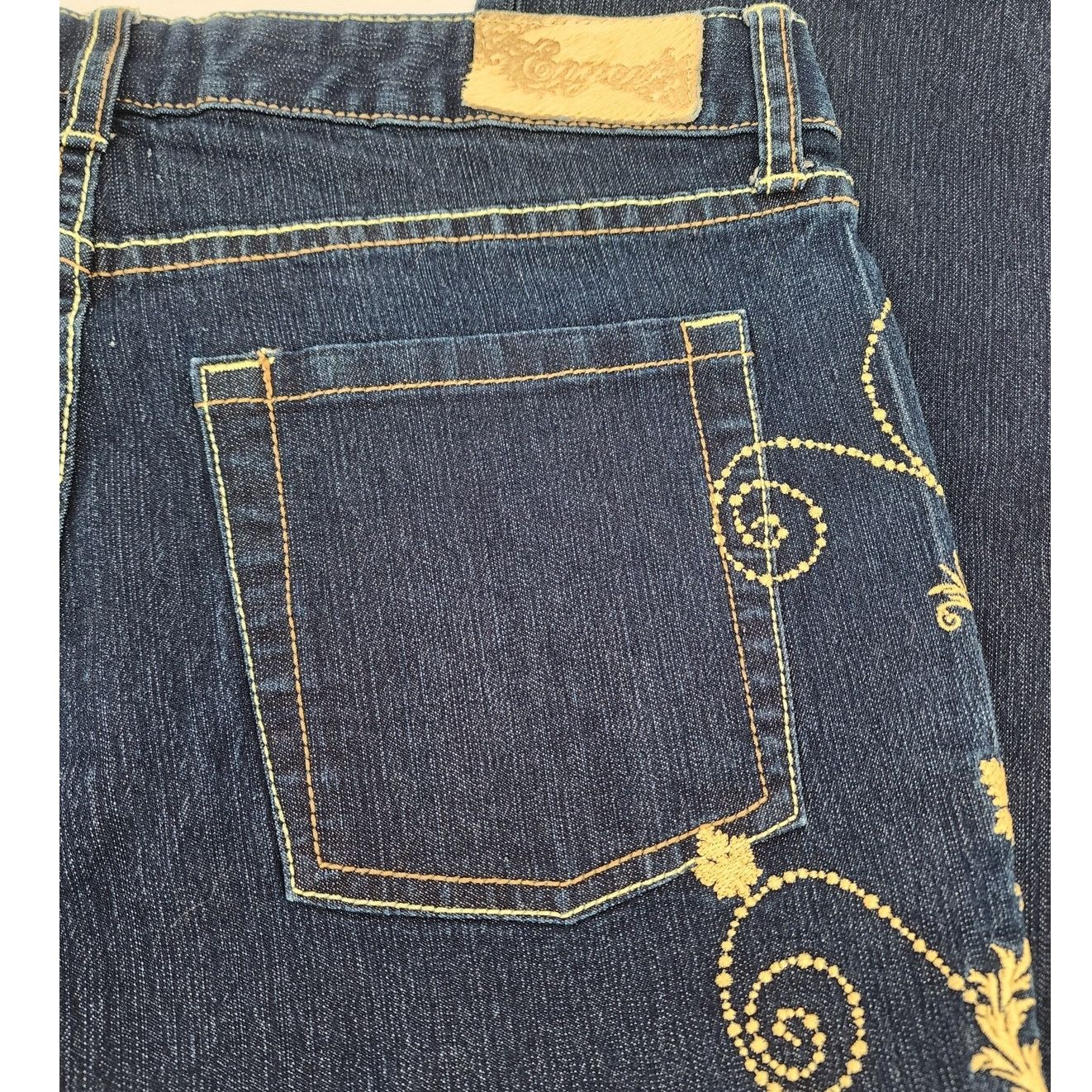 Enyce Y2K Enyce Dark Wash Embroidered Denim Jeans Women’s Size 11 Size 30" / US 8 / IT 44 - 6 Thumbnail