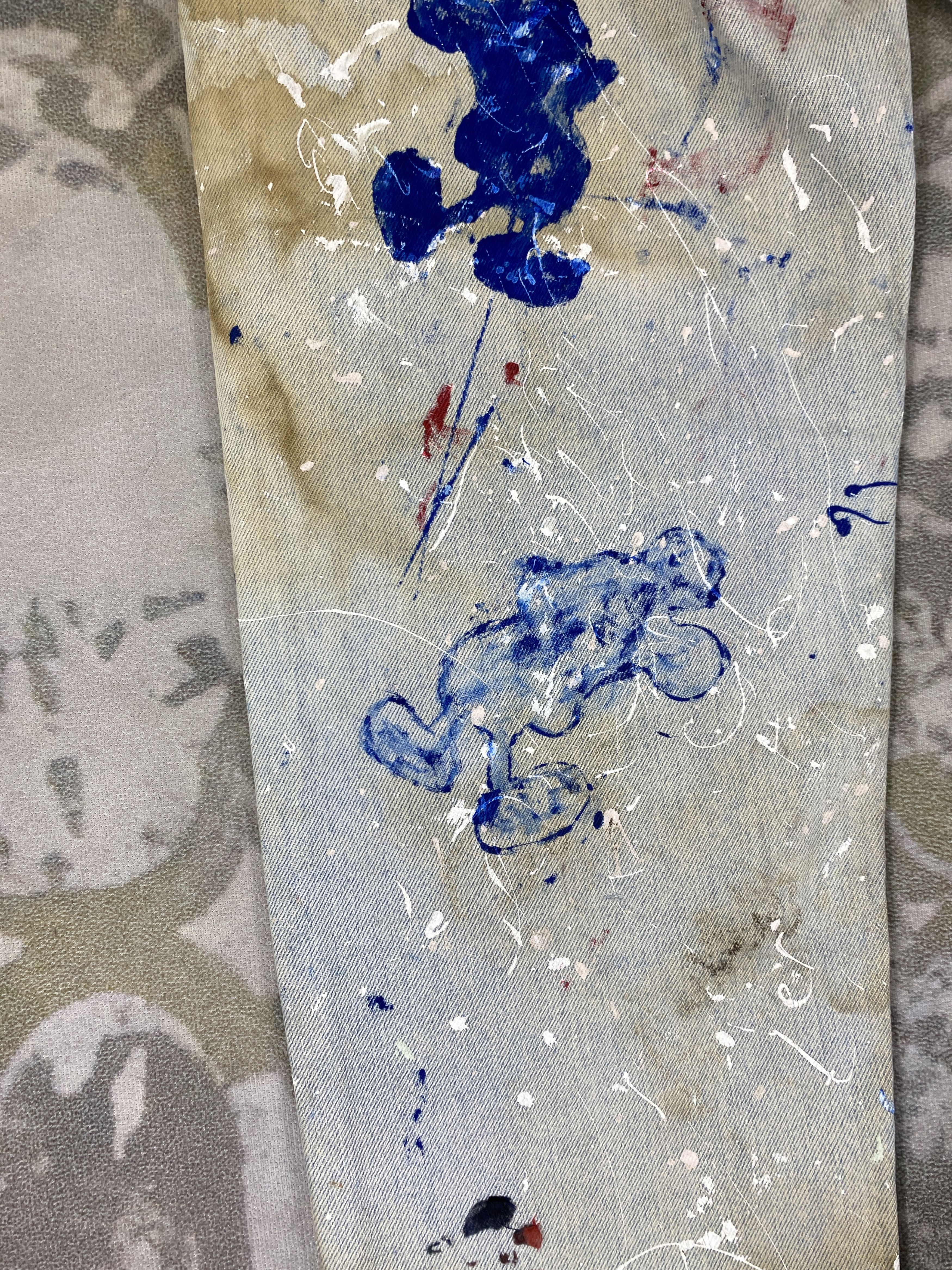 Levi's 90's Painted Light Wash Vintage Levi's 550 USA 29x30 JN1851 Size US 29 - 16 Thumbnail