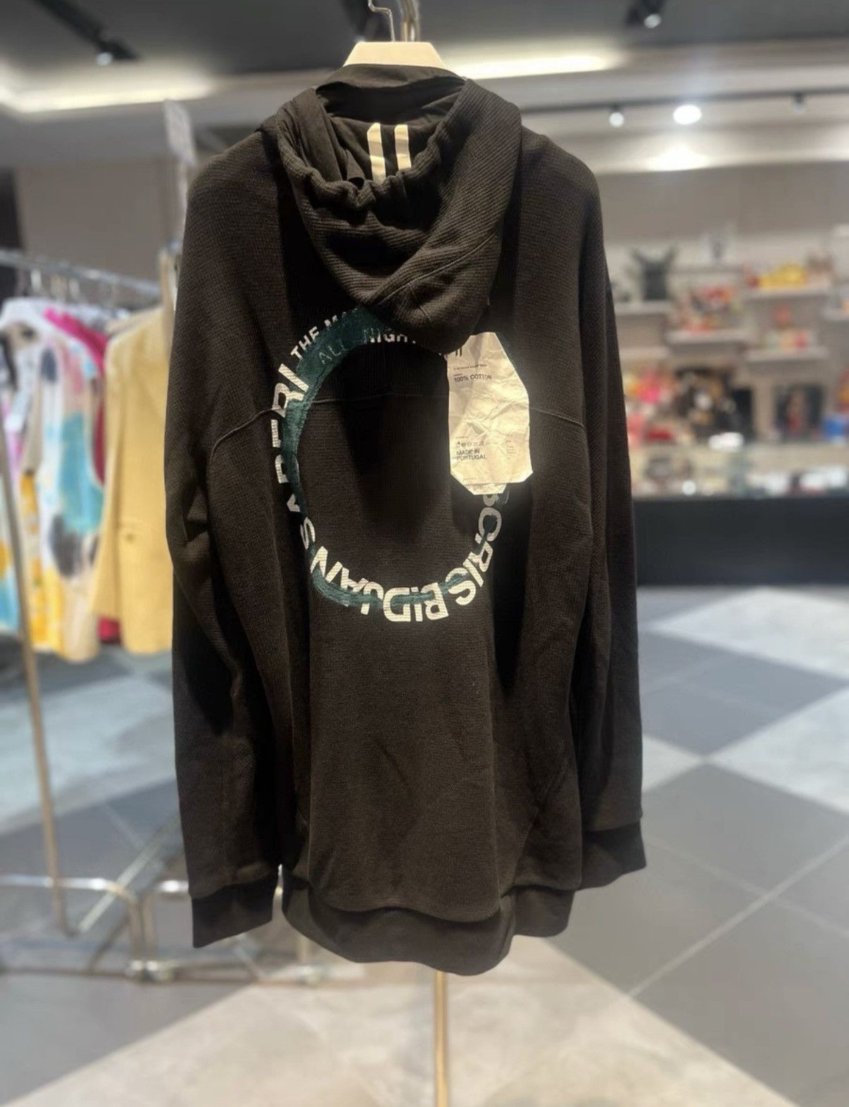 11 By Boris Bidjan Saberi 11 BY BORIS BIDJAN SABERI Black Hooded Sweatshirt Size US XL / EU 56 / 4 - 2 Thumbnail