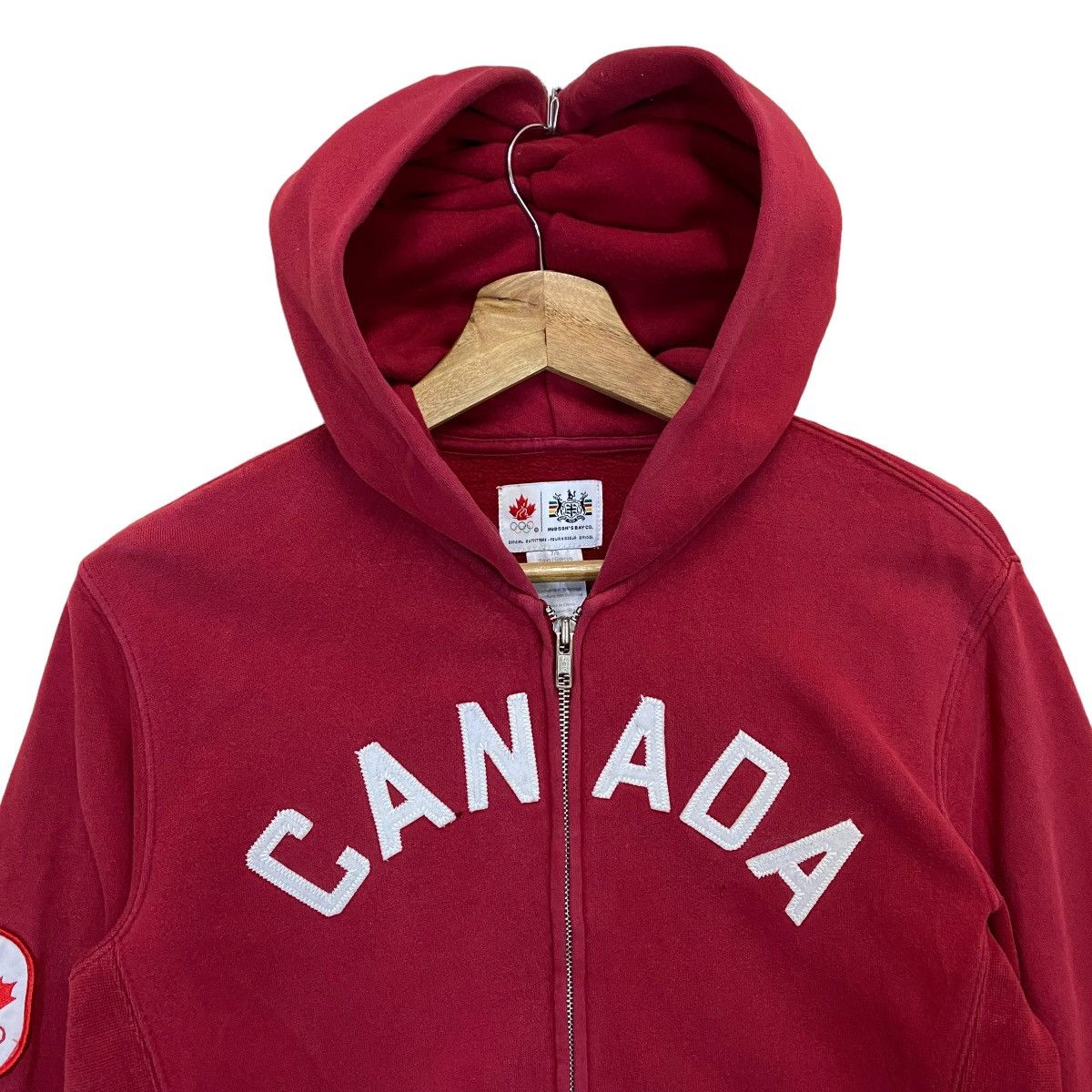 Vintage Official Outfitters Olympic Canada Big Logo Zipper Hoodie Size US S / EU 44-46 / 1 - 4 Thumbnail