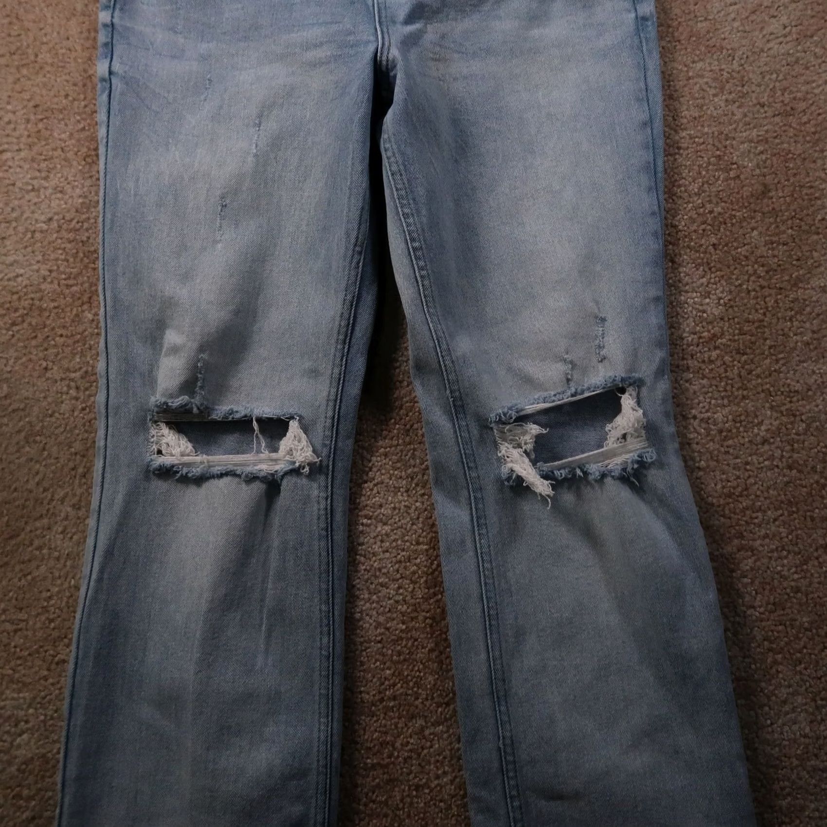Vintage Edgely Bootcut Jeans Women's 12 Blue Denim Stretch Slim High Rise 30x30 5-Pocket Size 34" / US 12 / IT 48 - 2 Thumbnail
