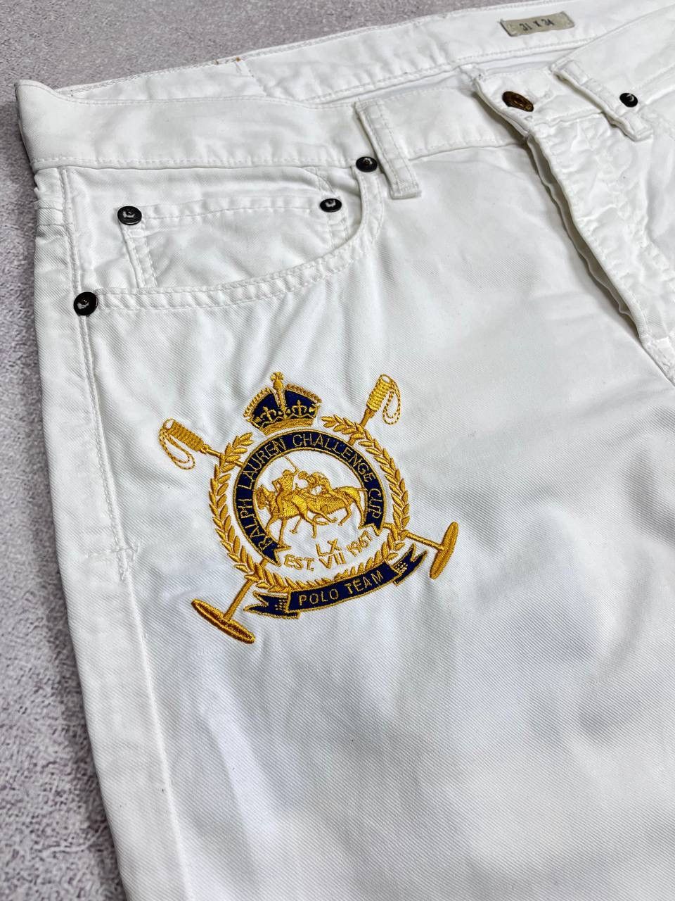 Polo Ralph Lauren Vintage Polo Ralph Lauren RLL White Chino Pants Rare 31x34 Size US 31 - 2 Thumbnail