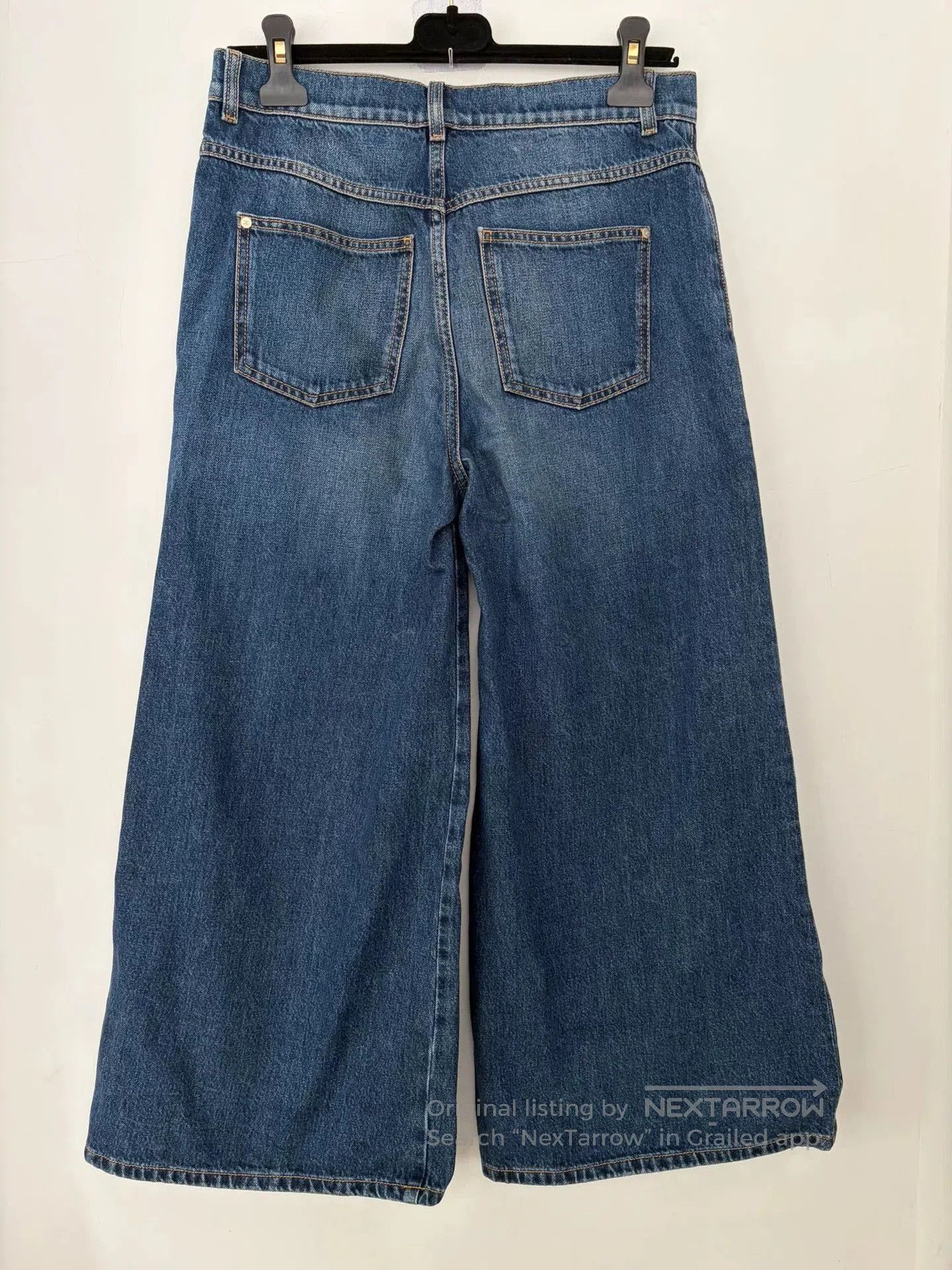 Chanel Chanel Side Zip Wide-Leg Denim Jeans. Size US 38 / EU 54 - 2 Thumbnail